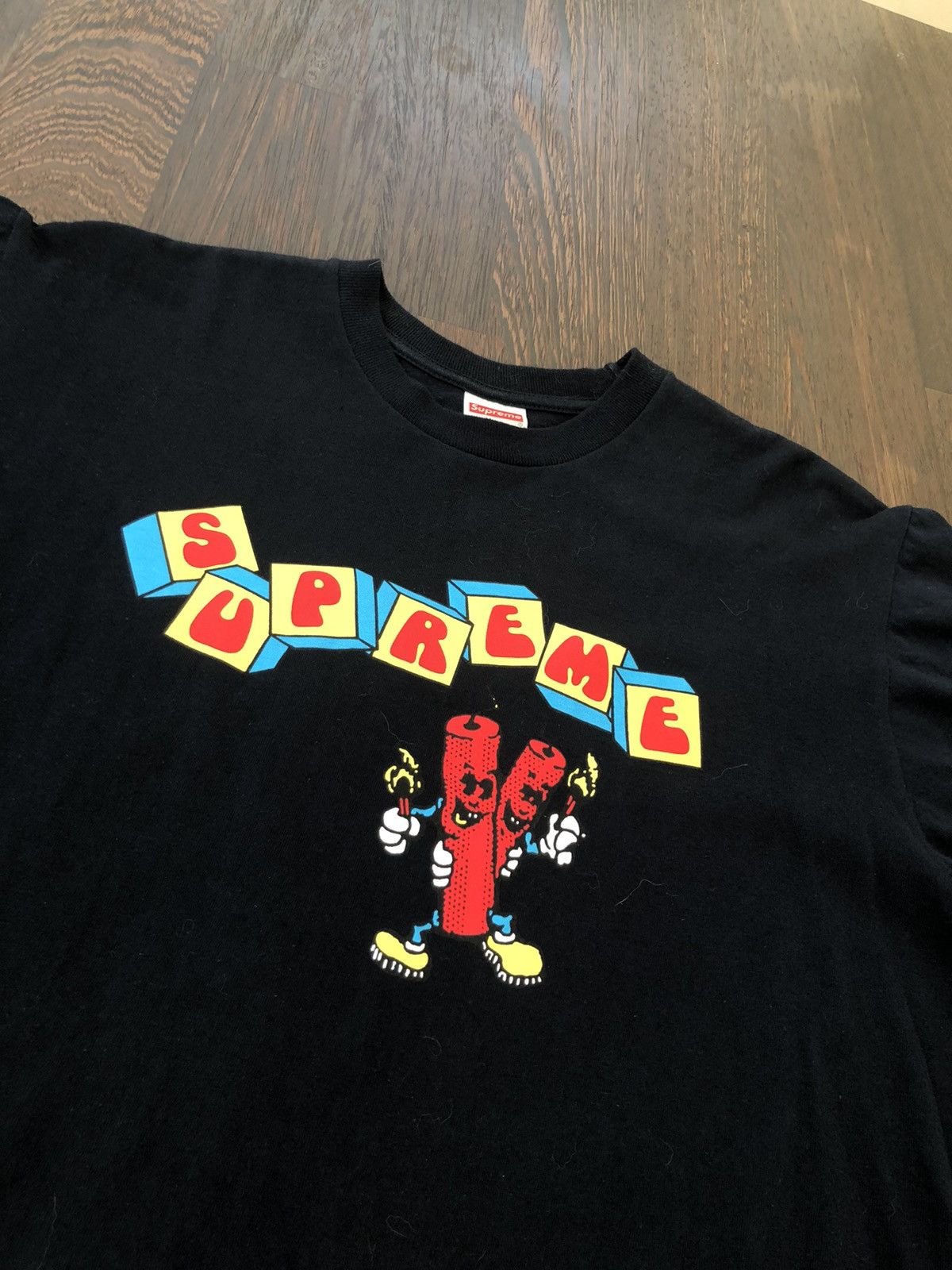 Supreme Supreme Dynamite Tee Navy Size US M / EU 48-50 / 2 - 2 Thumbnail