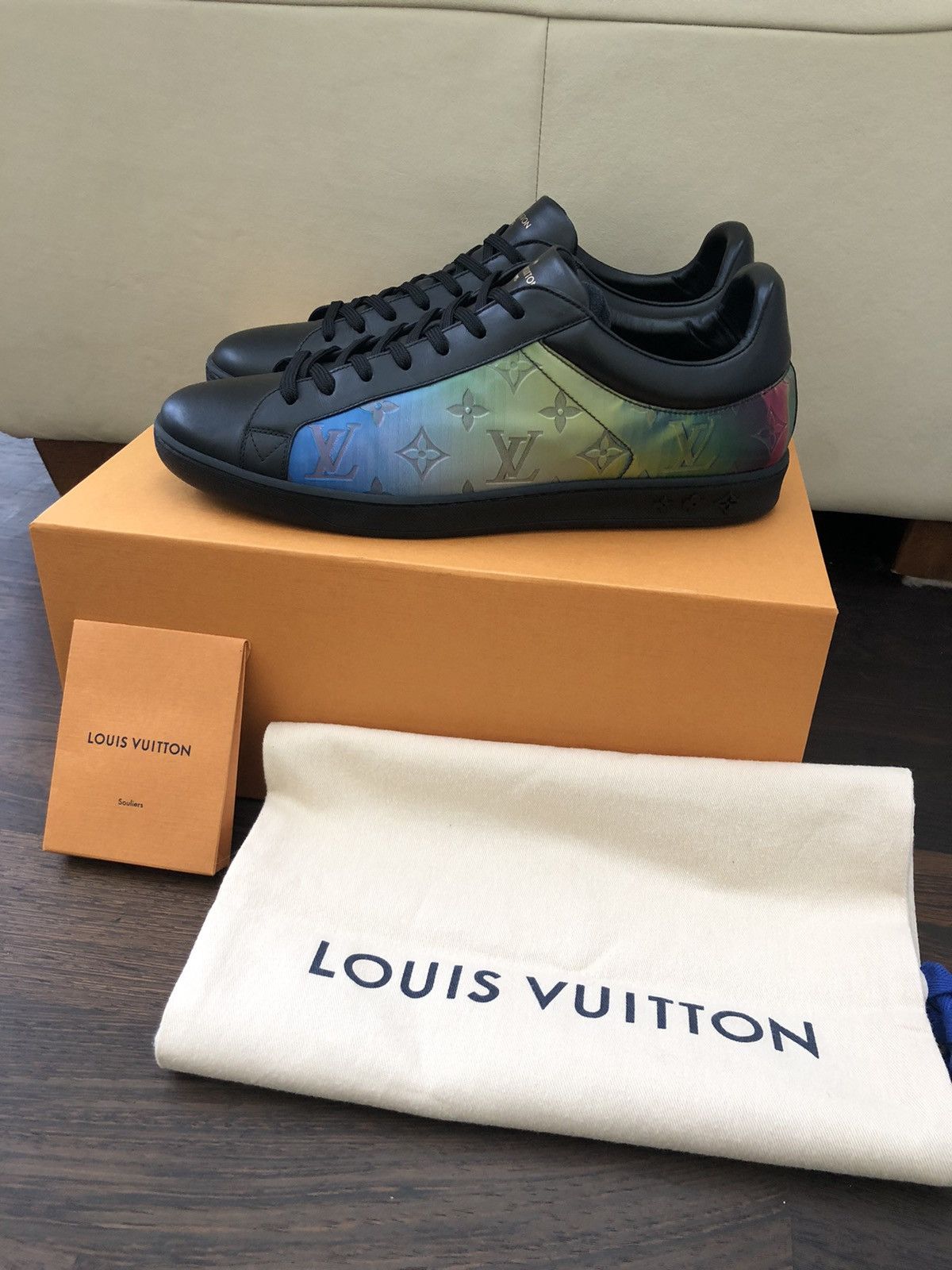 Louis Vuitton Virgil Abloh Iridescent Luxembourg Rivoli Sneakers