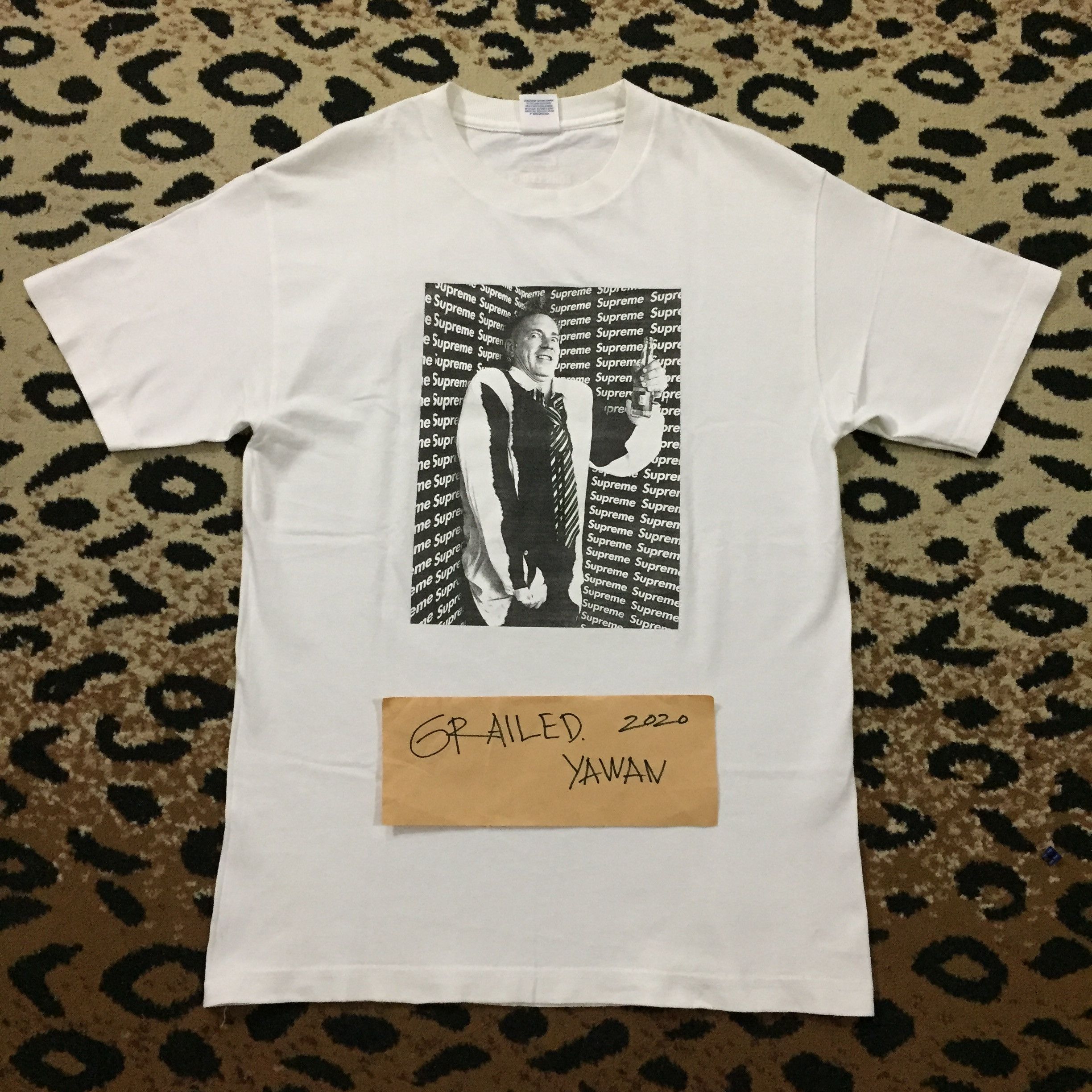 Supreme john lydon tee online