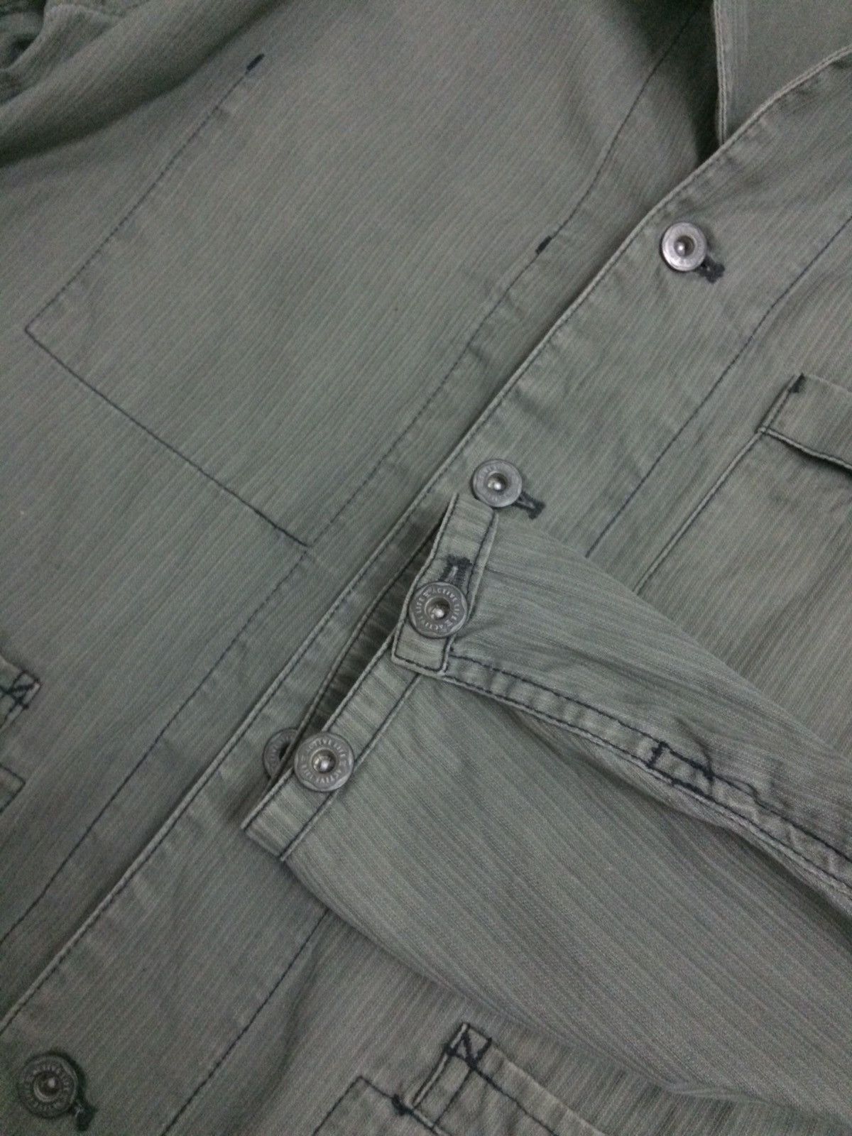 Kansai Yamamoto Vintage Kansai Jeans cotton green faded Jacket Size US L / EU 52-54 / 3 - 7 Thumbnail