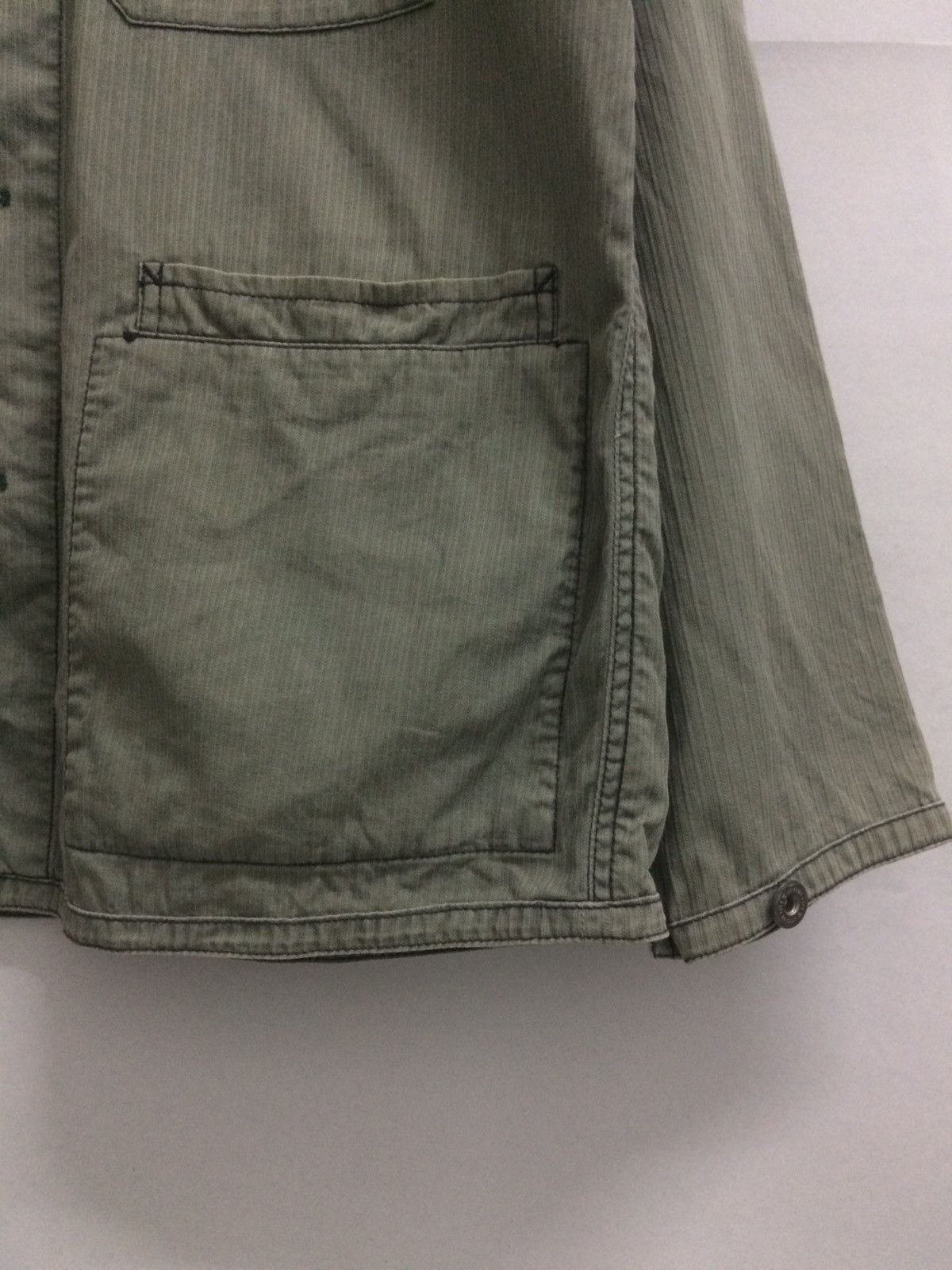 Kansai Yamamoto Vintage Kansai Jeans cotton green faded Jacket Size US L / EU 52-54 / 3 - 3 Thumbnail