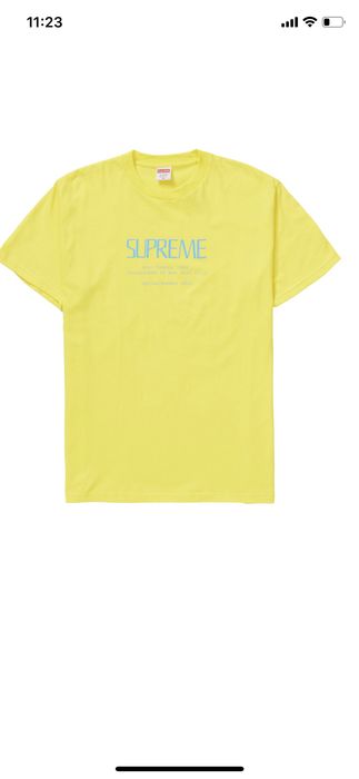 Supreme Supreme Anno Domini Tee Yellow | Grailed