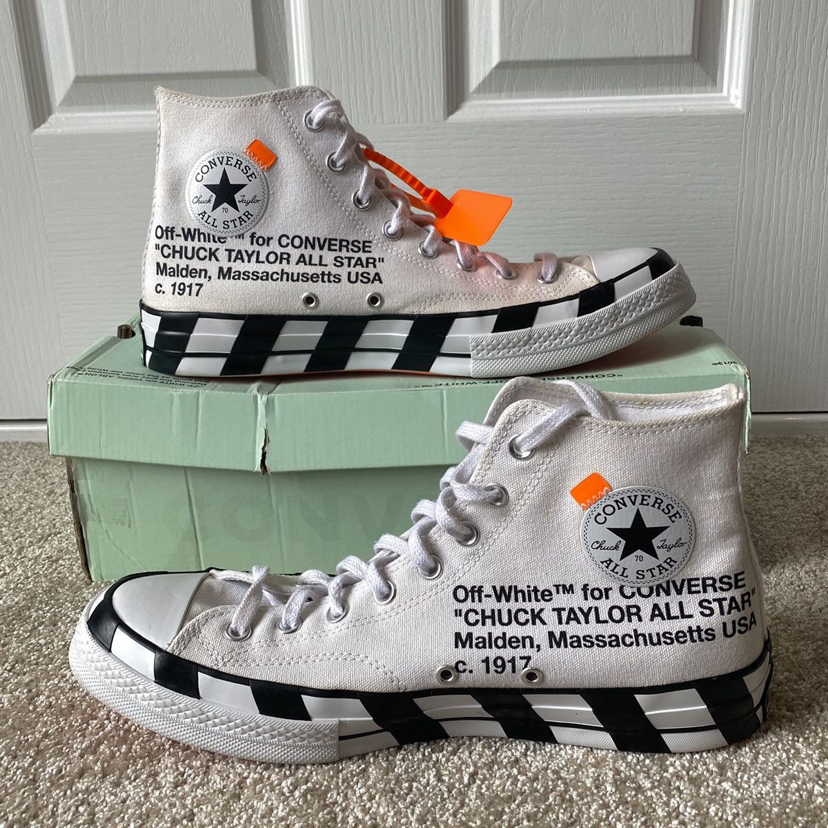 Off white hot sale converse grailed