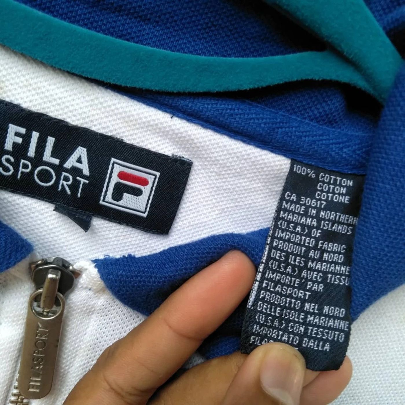 Bjorn Borg 🔥 Vintage Y2K FILA POLO COLOURBLOCK 90s STYLE Size US M / EU 48-50 / 2 - 3 Thumbnail