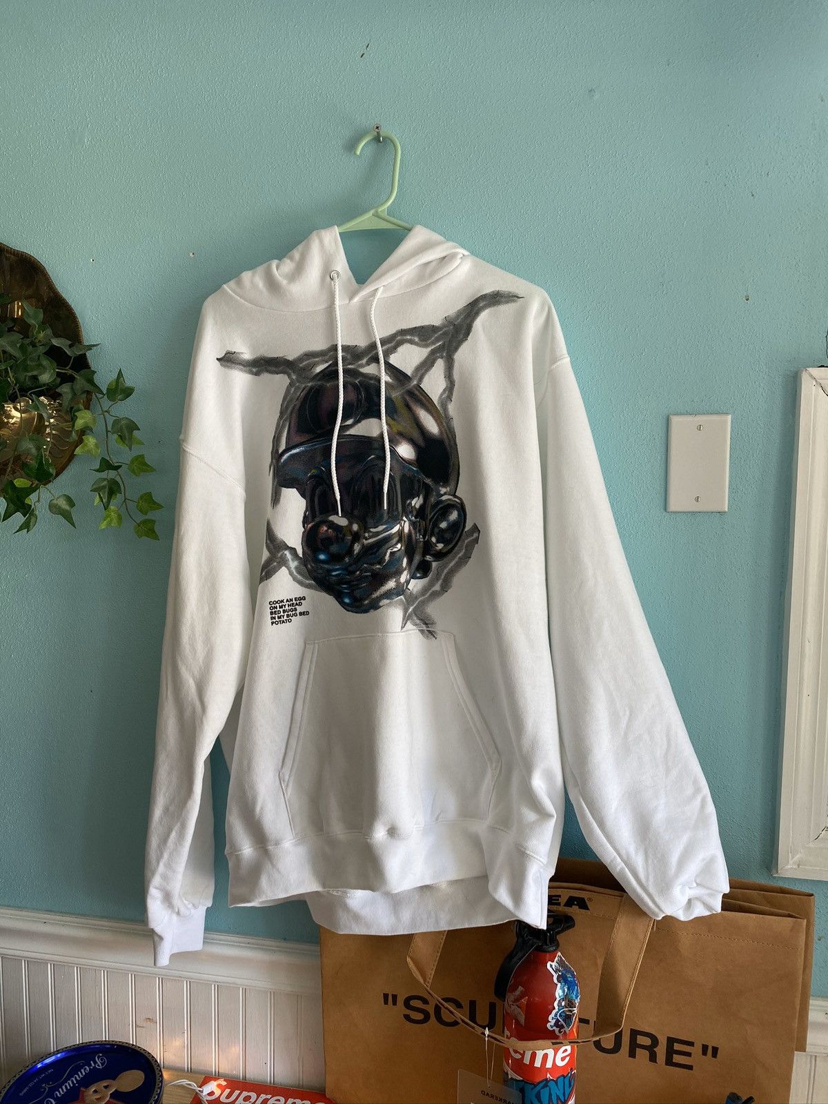 Imran Potato Imran Potato Metal Mario Egghead Champion Hoodie White L Size US XL / EU 56 / 4 - 1 Thumbnail