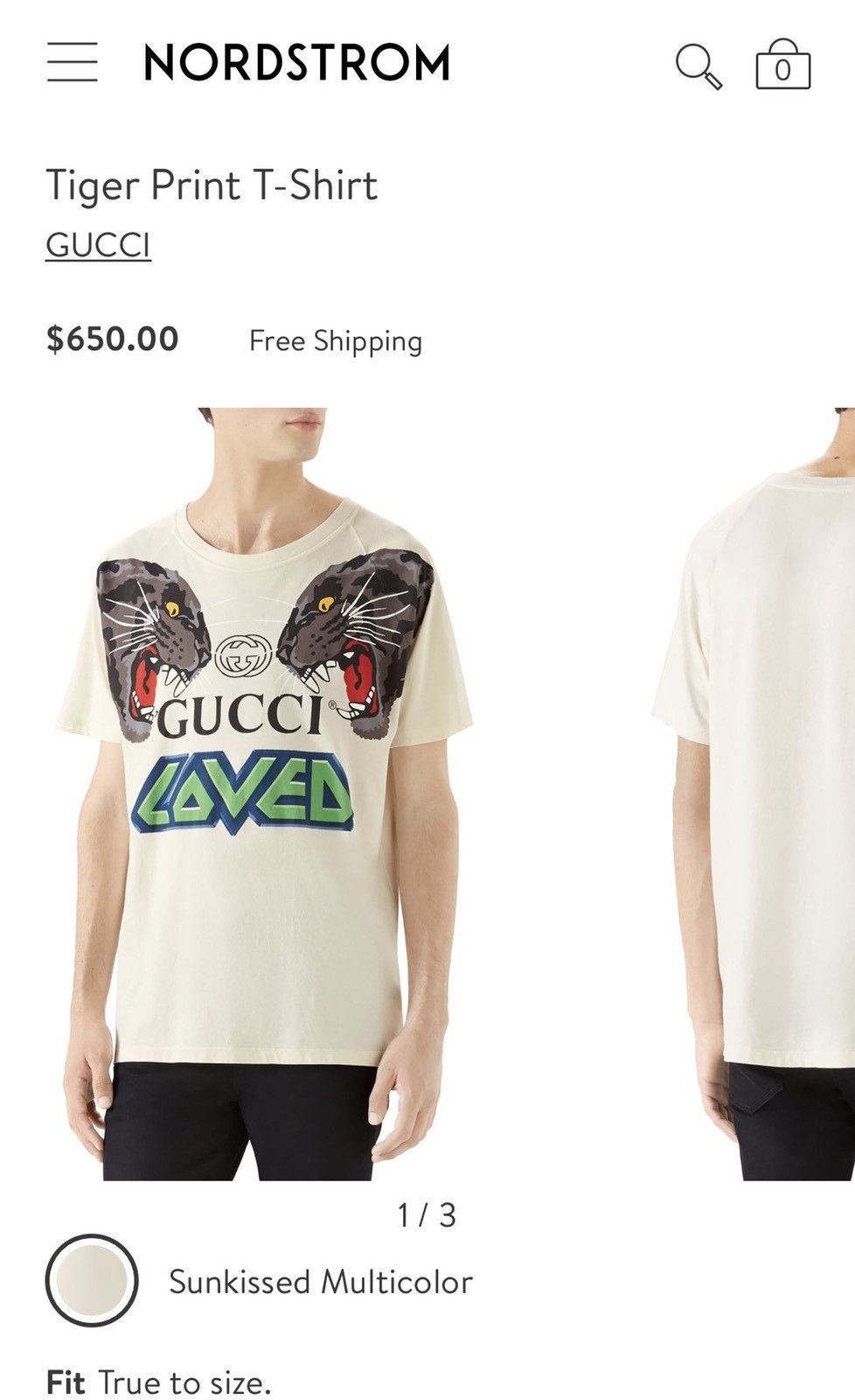 Gucci Gucci “Loved Tiger” T-Shirt | Grailed