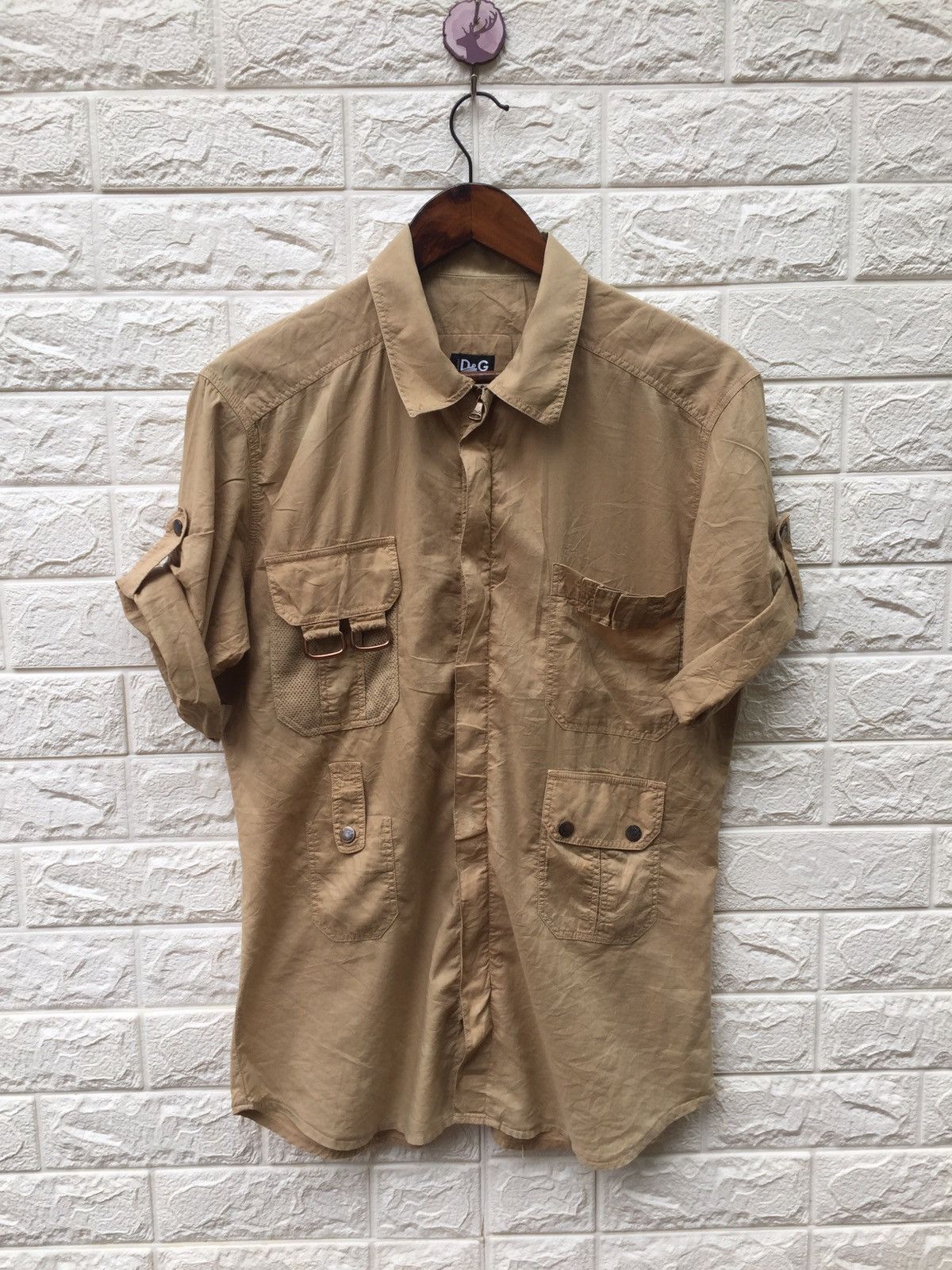 Dolce & Gabbana Dolce & Gabbana Combat Rebel Label Shirt Size US S / EU 44-46 / 1 - 1 Thumbnail