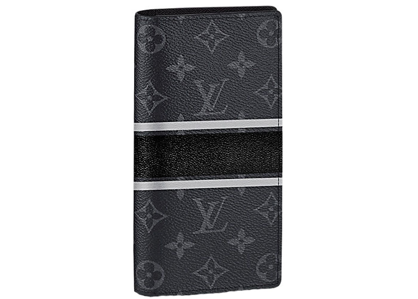Leather wallet Louis Vuitton x Fragment White in Leather - 38289487