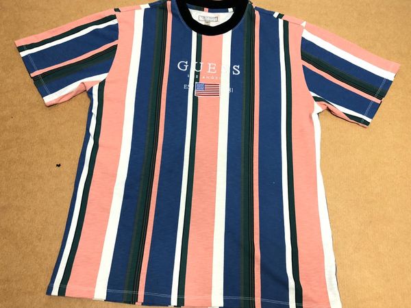 Guess david best sale sayer stripe tee