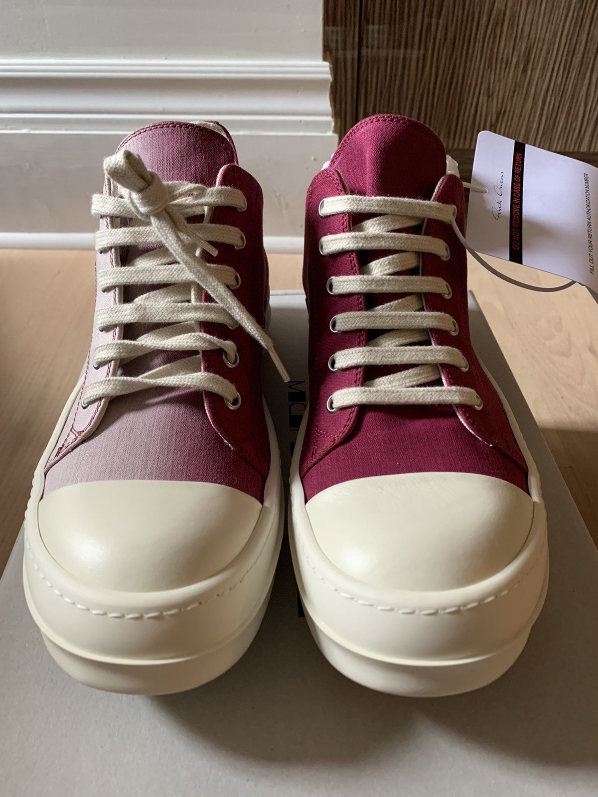 Rick Owens Rick owens Drkshdw low ramones sneaker degrade gradient pink Size US 8 / EU 41 - 2 Preview