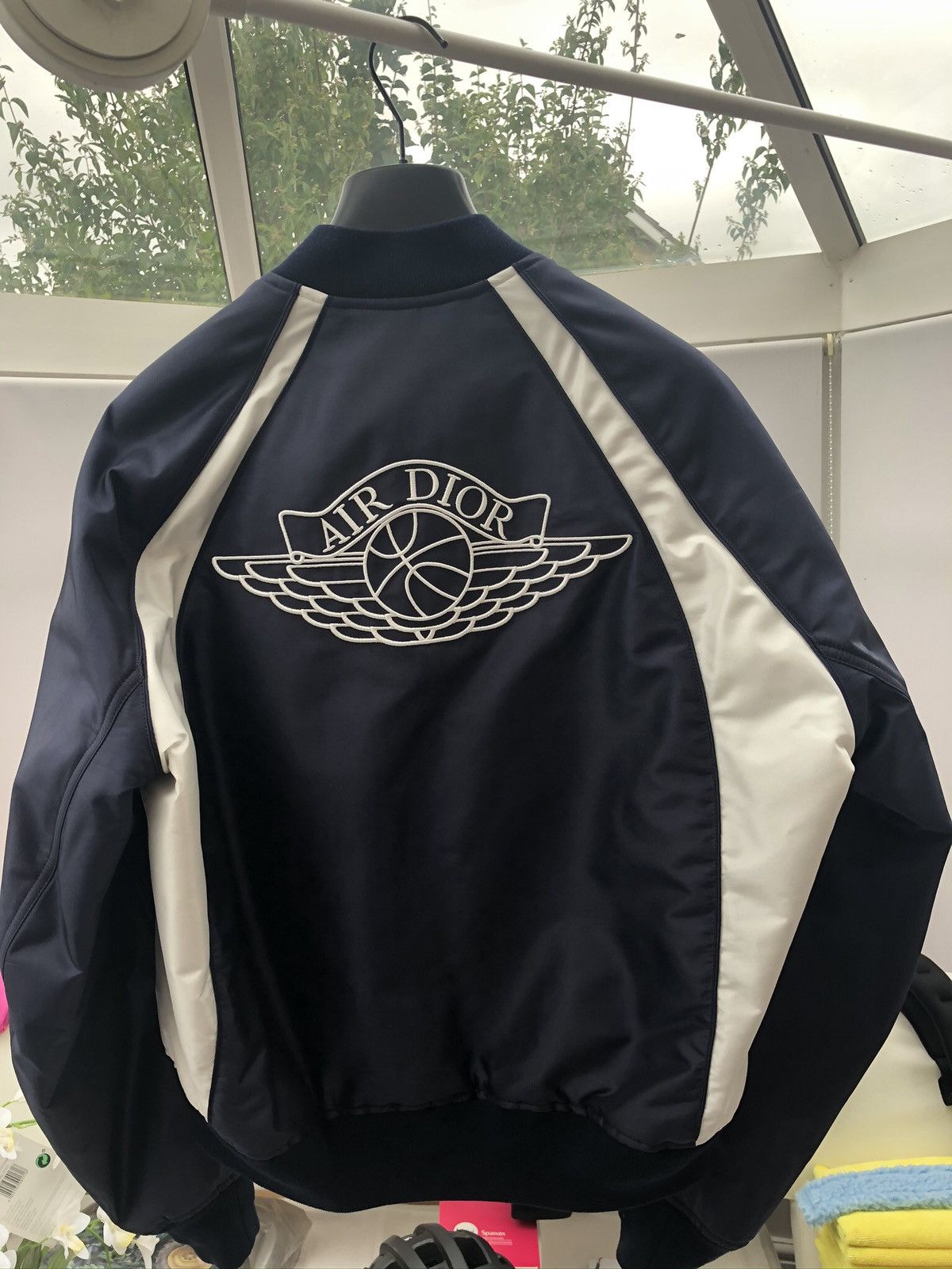 Dior × Jordan Brand Dior x Jordan Air Dior Navy Blue Bomber