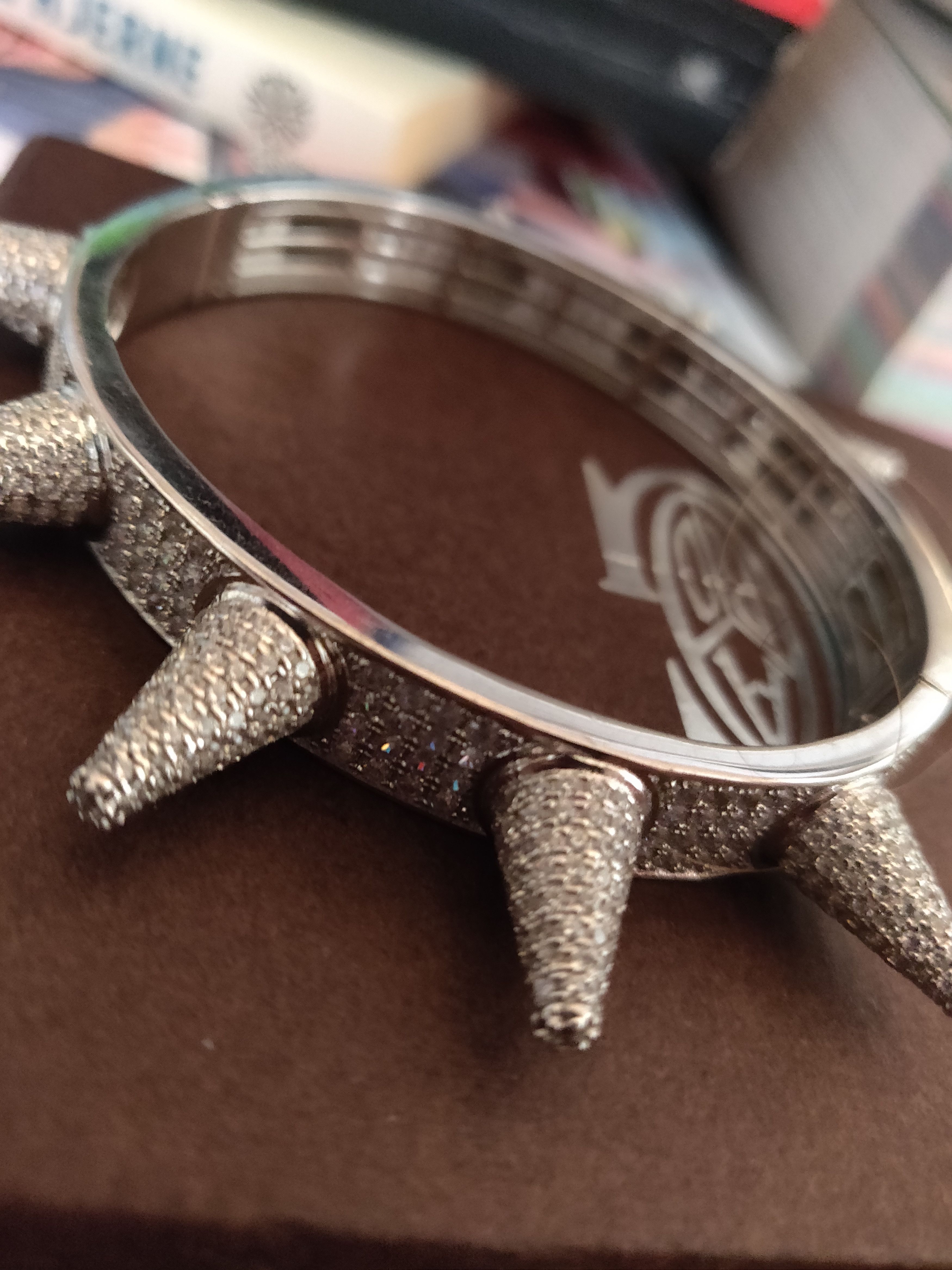 Designer Iced out spike bracelet SOLID silver Lil pump Trippie redd Grailed