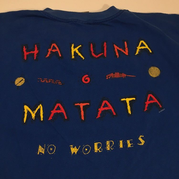Disney × Vintage Vintage 1993 Lion King Hakuna Matata Tee Shirt Size US XL / EU 56 / 4 - 1 Thumbnail