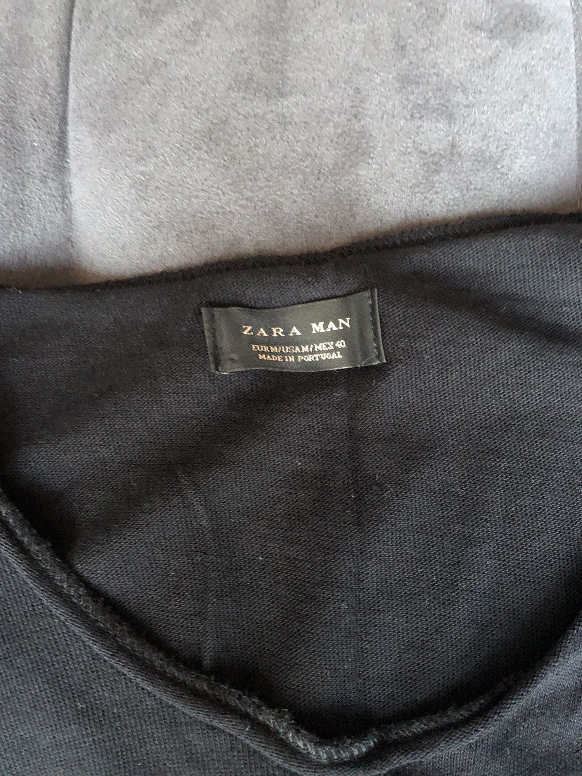 Zara Long line long sleeve Zara black t shirt distressed Size US M / EU 48-50 / 2 - 2 Thumbnail