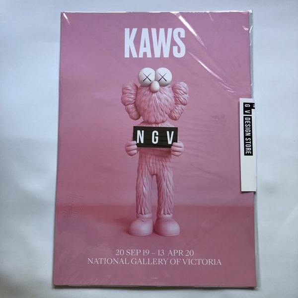 KAWS - KAWS x NGV BFF Poster (Pink) for Sale