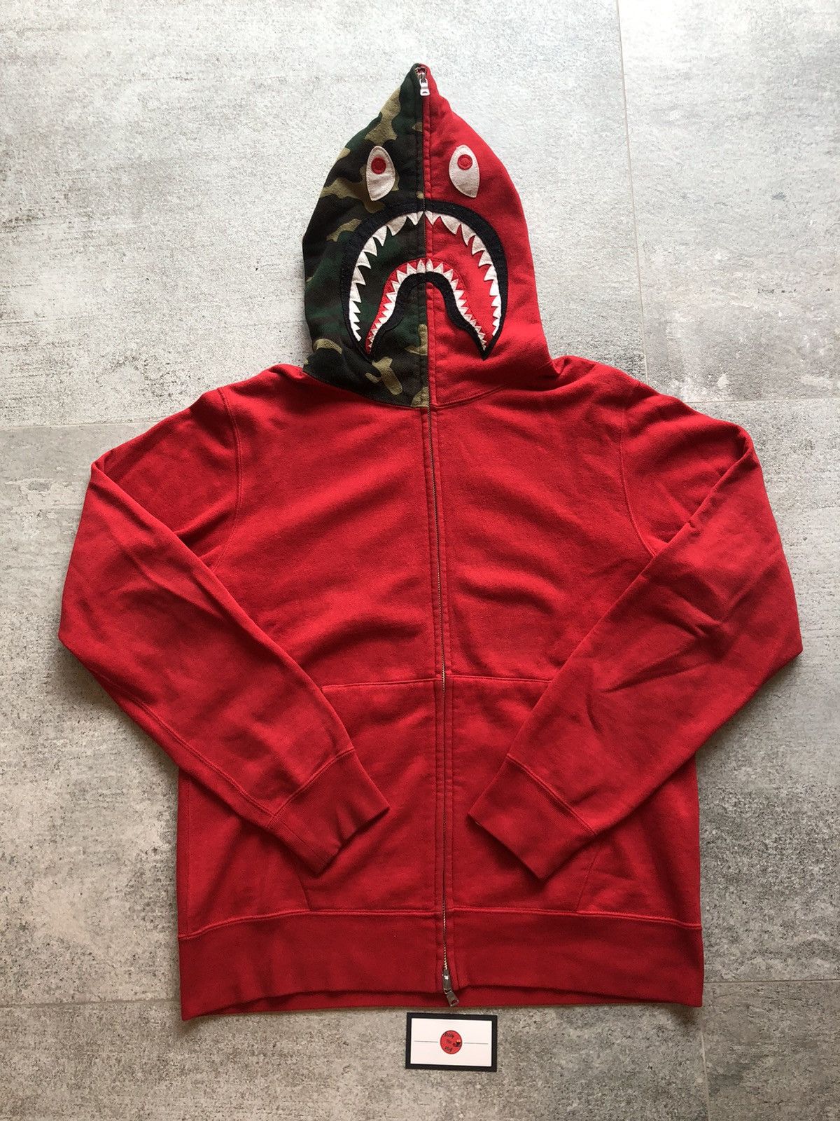 Bape sweatshirt red best sale