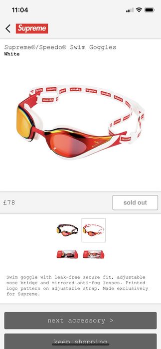 Supreme Supreme x Speedo swimming goggles | Grailed