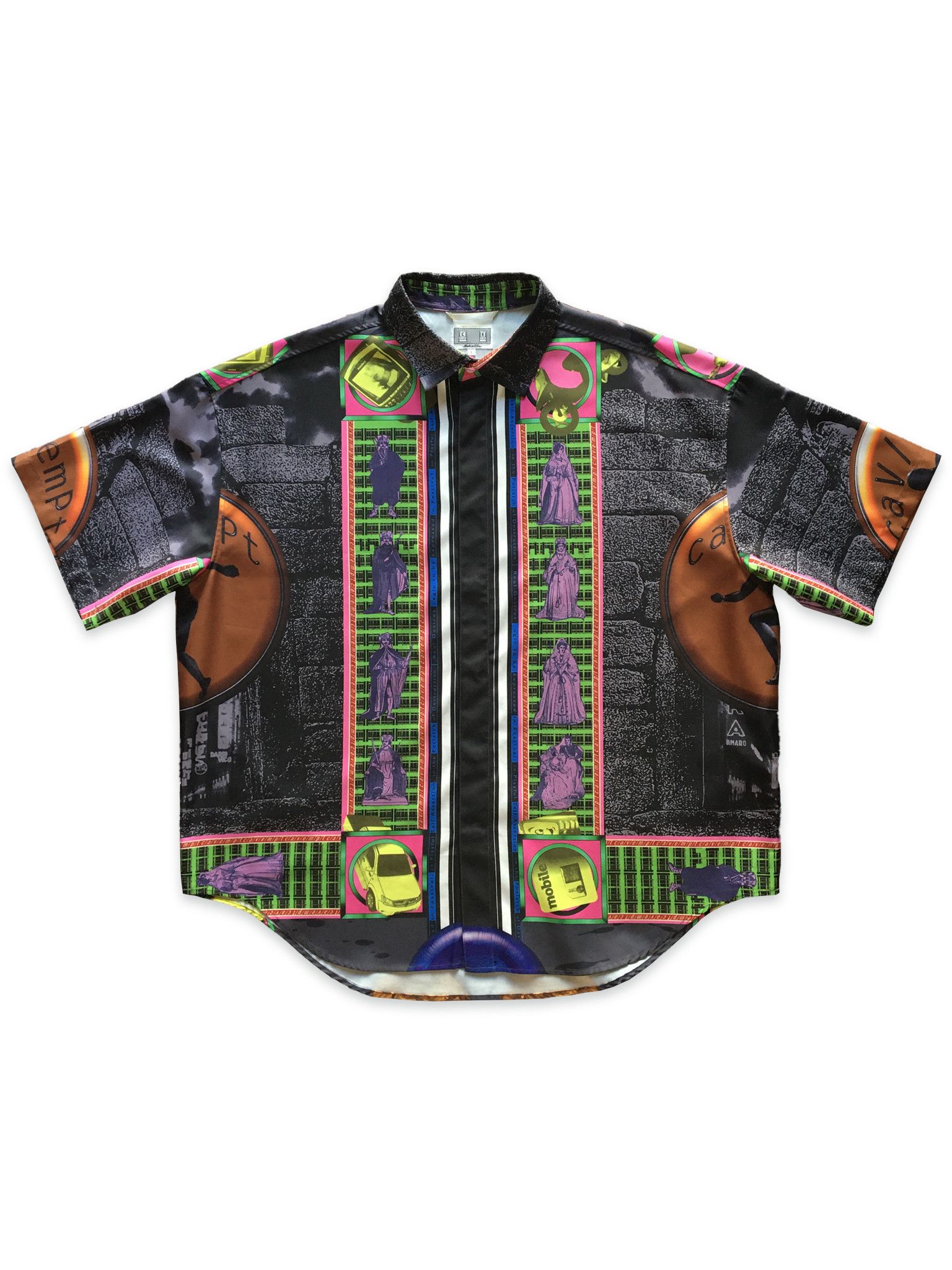 Cav Empt ce REAL DESIRES Short Sleeve Shirt button up L LARGE 