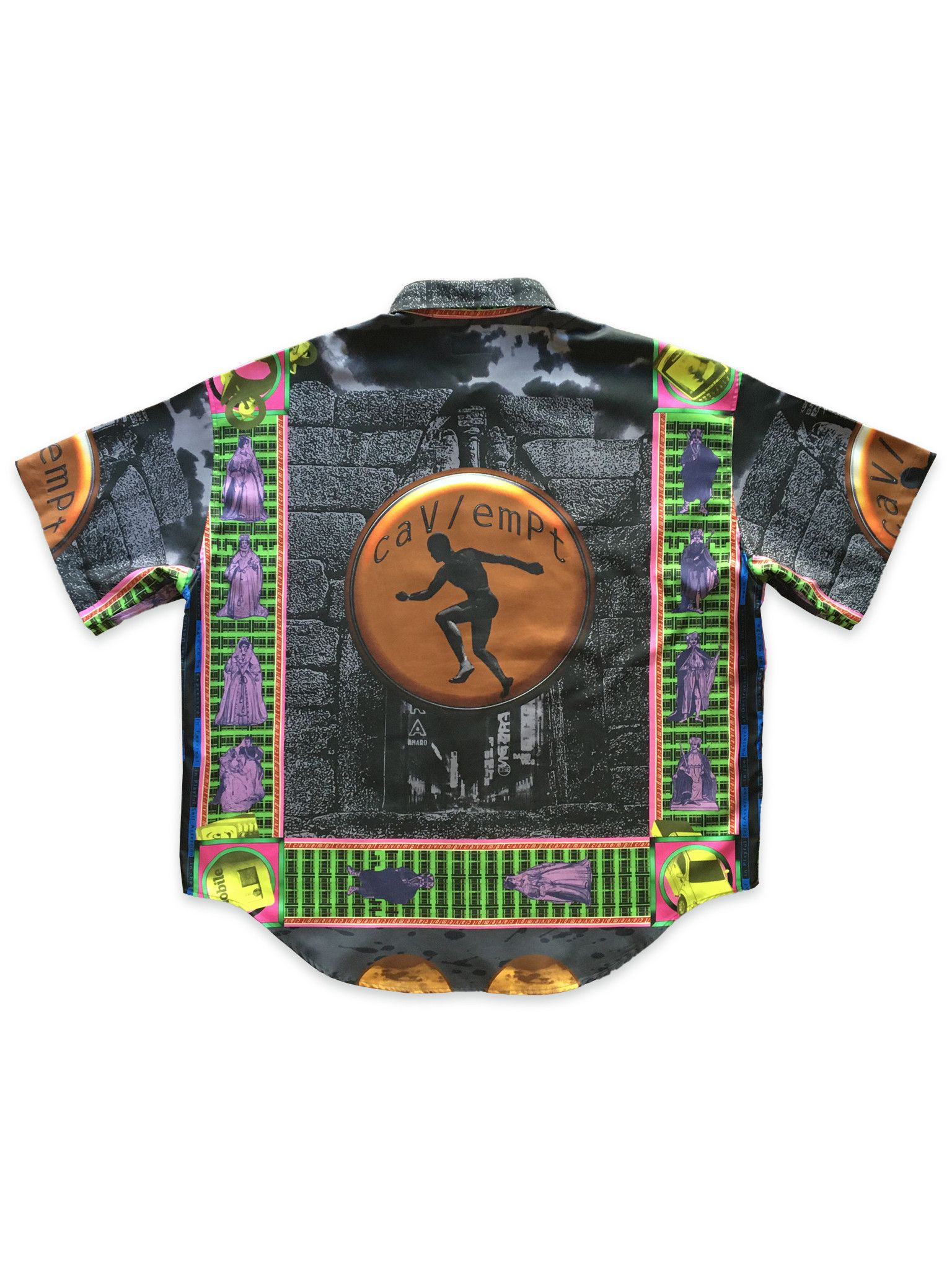 Cav Empt ce REAL DESIRES Short Sleeve Shirt button up L LARGE 