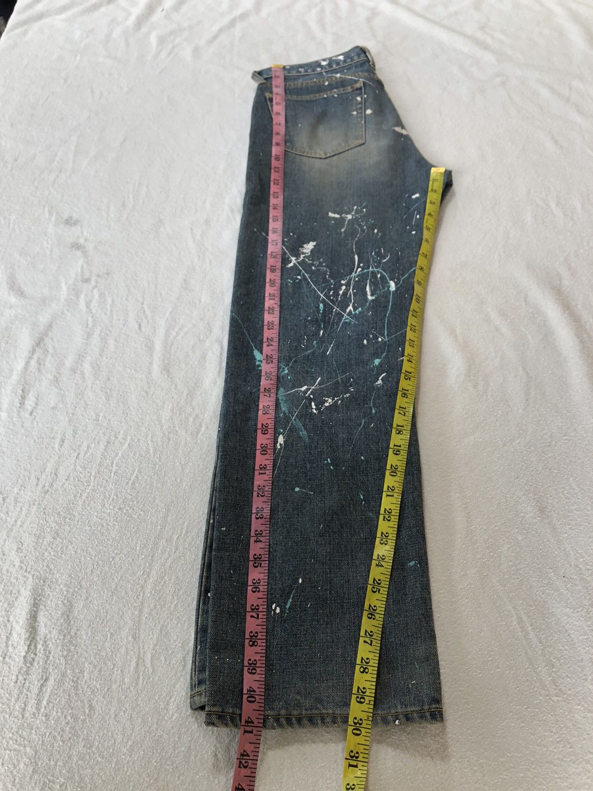 Hysteric Glamour × Japanese Brand Painted Jeans by Uniqlo Size US 32 / EU 48 - 11 Thumbnail