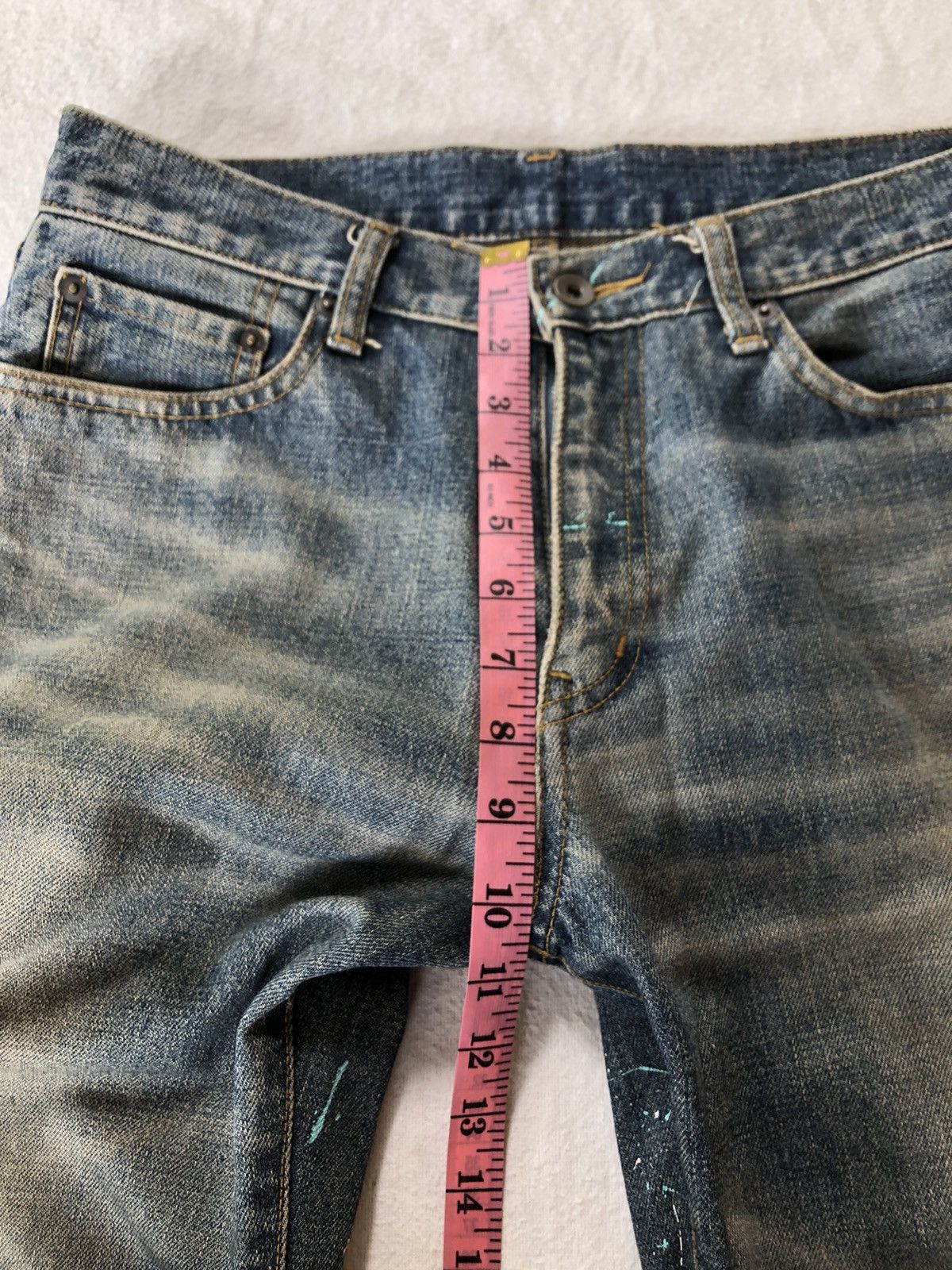 Hysteric Glamour × Japanese Brand Painted Jeans by Uniqlo Size US 32 / EU 48 - 12 Thumbnail