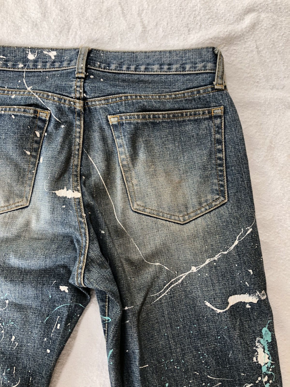Hysteric Glamour × Japanese Brand Painted Jeans by Uniqlo Size US 32 / EU 48 - 5 Thumbnail