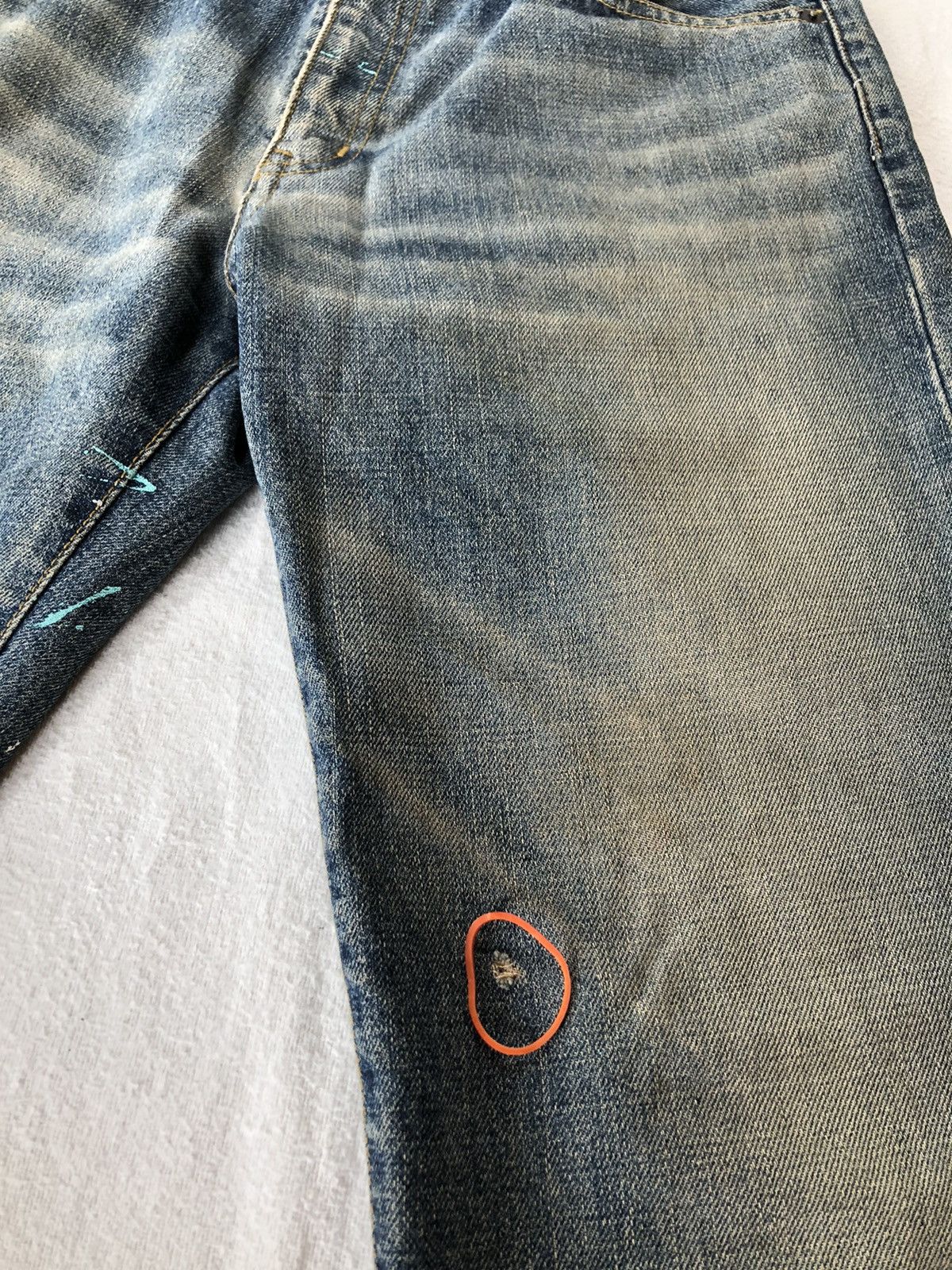 Hysteric Glamour × Japanese Brand Painted Jeans by Uniqlo Size US 32 / EU 48 - 9 Thumbnail