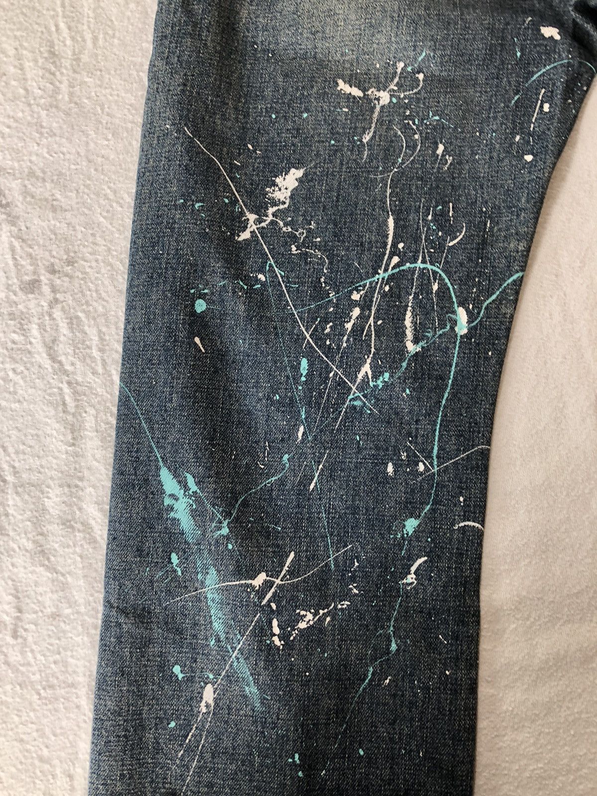 Hysteric Glamour × Japanese Brand Painted Jeans by Uniqlo Size US 32 / EU 48 - 4 Thumbnail