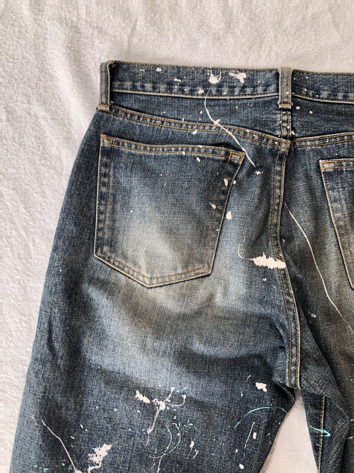Hysteric Glamour × Japanese Brand Painted Jeans by Uniqlo Size US 32 / EU 48 - 6 Thumbnail