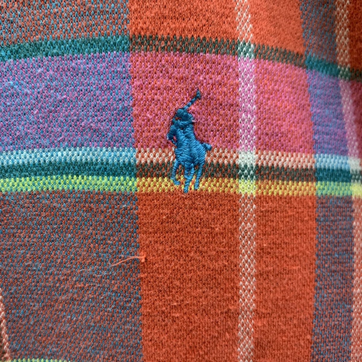 Ralph Lauren Vintage Polo By Ralph Lauren Checkered Polo Shirt Colourful Size US M / EU 48-50 / 2 - 5 Thumbnail
