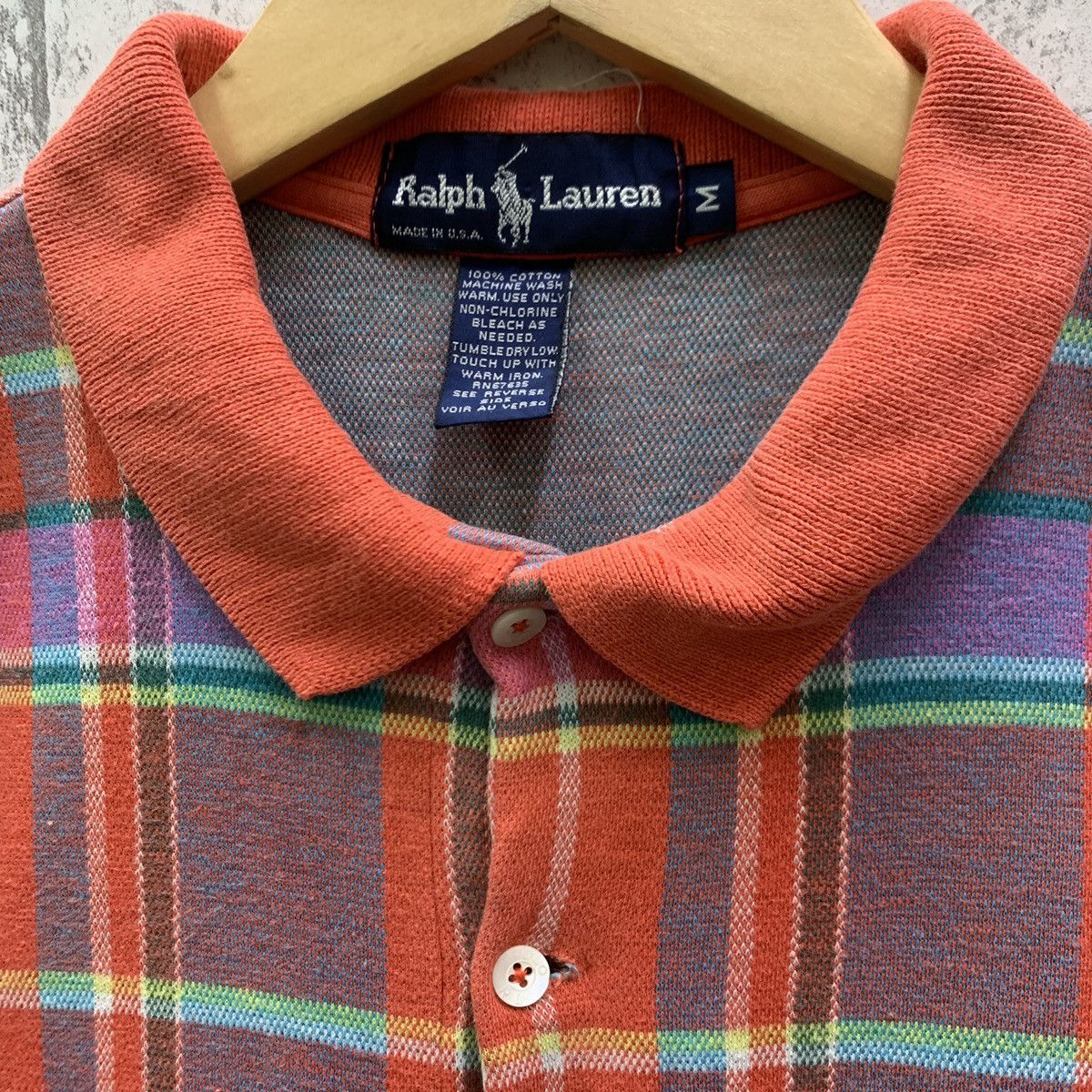 Ralph Lauren Vintage Polo By Ralph Lauren Checkered Polo Shirt Colourful Size US M / EU 48-50 / 2 - 4 Thumbnail