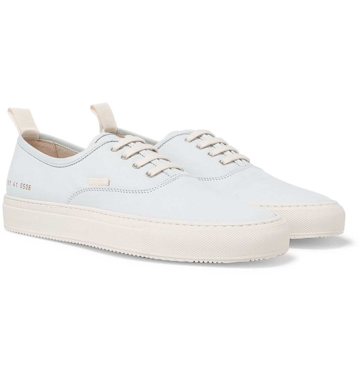 Common Projects Common Projects 4 Hole Nubuck Sneakers Light Blue/White ...