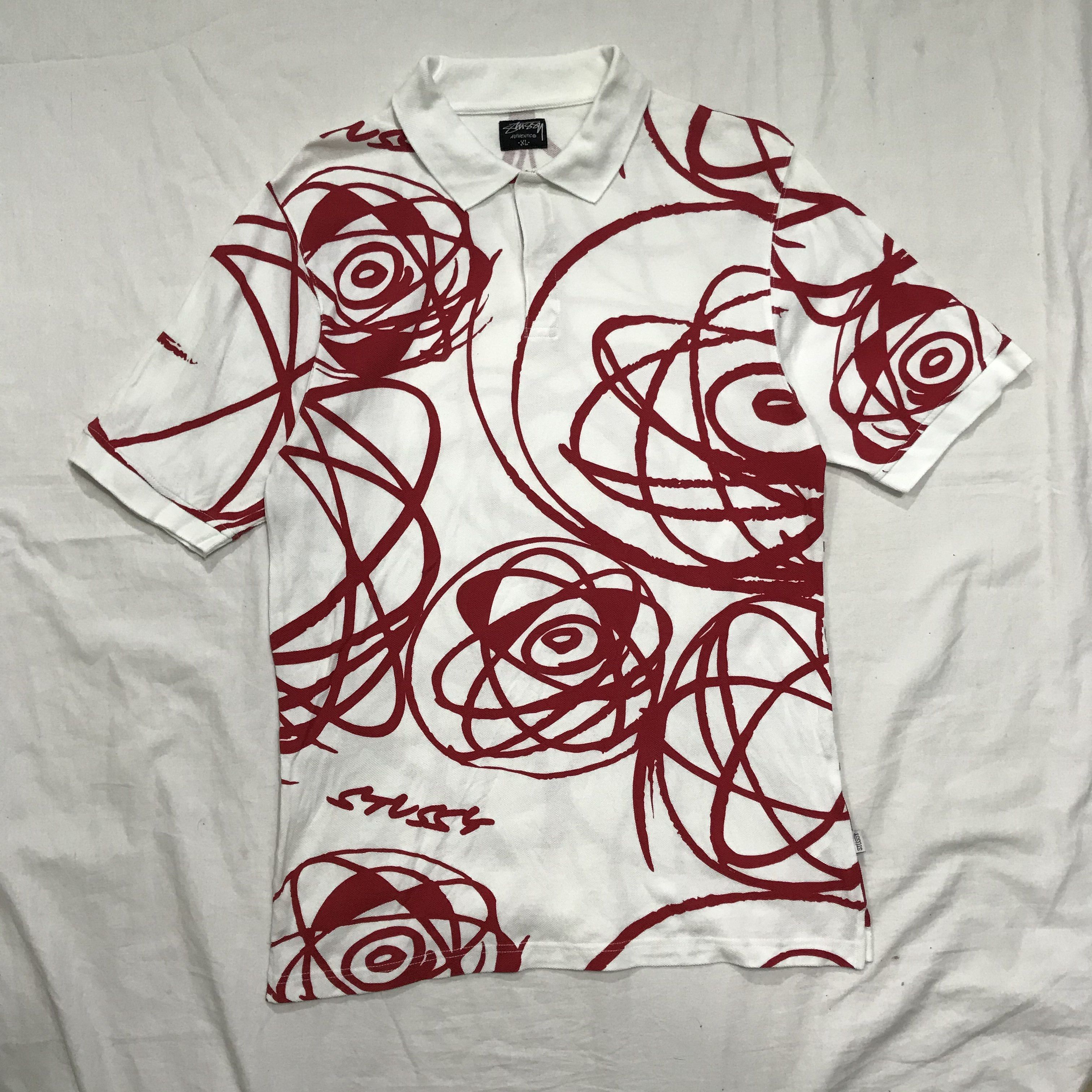 VINTAGE STUSSY x SURPLUS JAPAN 20TH INTL MENS SNAP BUTTON