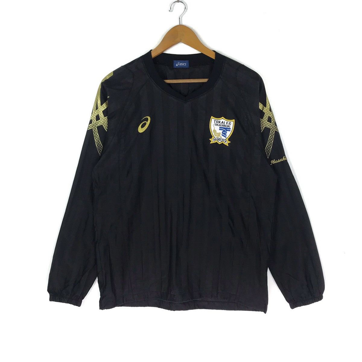 Asics Vintage 90s Asics Tokai FC Windbreaker Jacket Japan Football Size US M / EU 48-50 / 2 - 1 Thumbnail