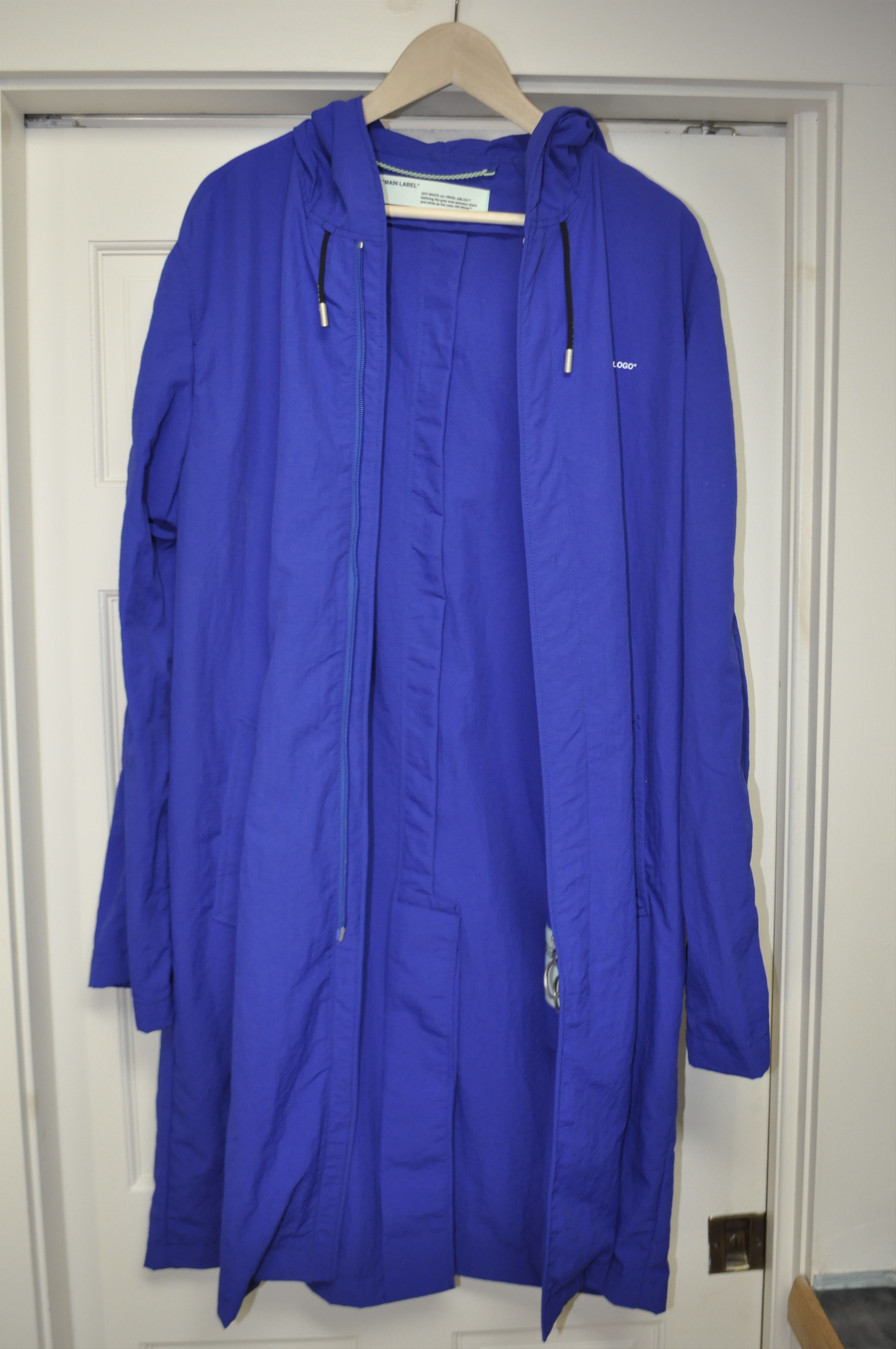 Off-White Off-White Rain Jacket (Blue XL) Size US XL / EU 56 / 4 - 1 Thumbnail