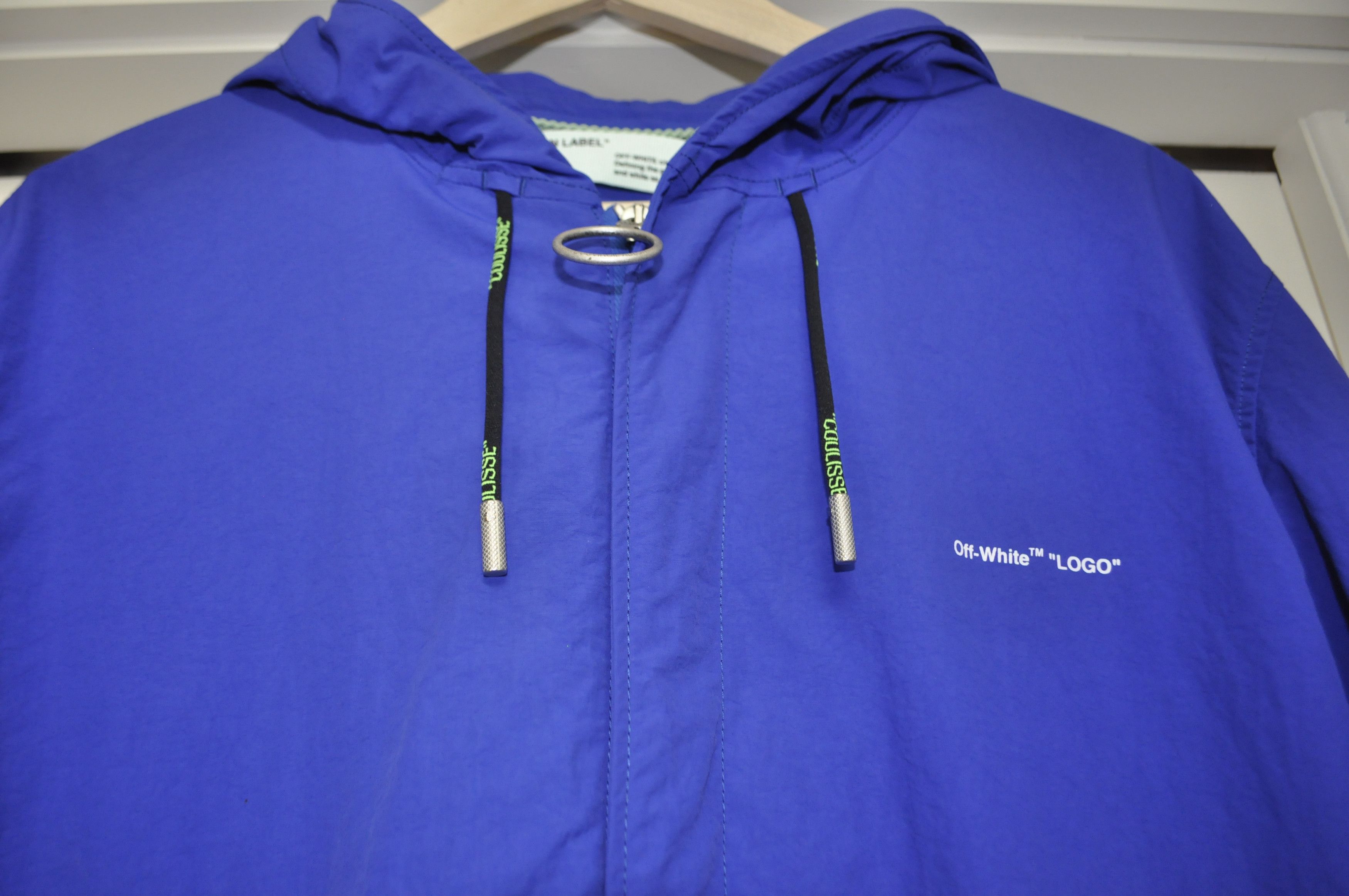 Off-White Off-White Rain Jacket (Blue XL) Size US XL / EU 56 / 4 - 8 Thumbnail