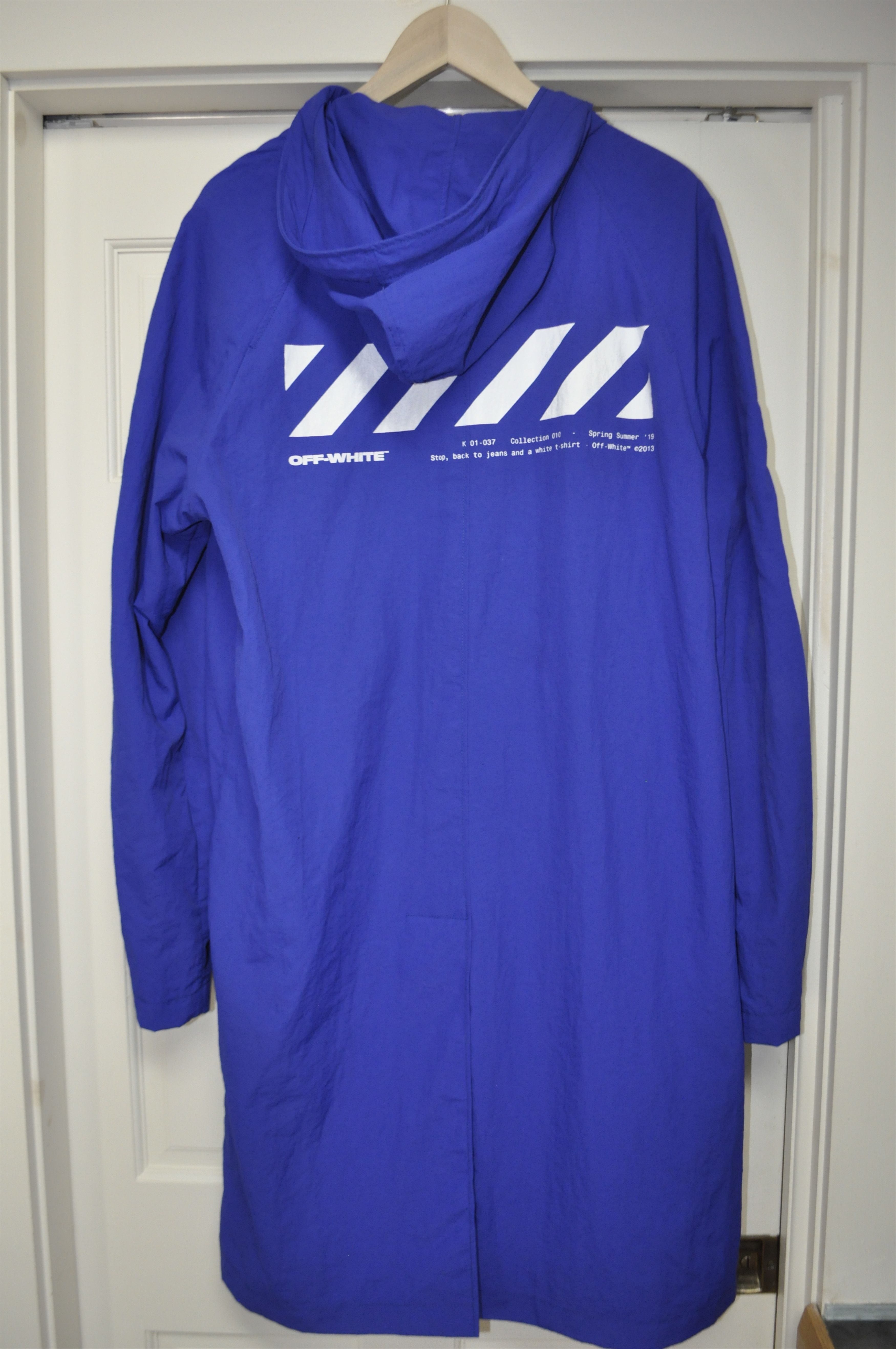 Off-White Off-White Rain Jacket (Blue XL) Size US XL / EU 56 / 4 - 2 Thumbnail