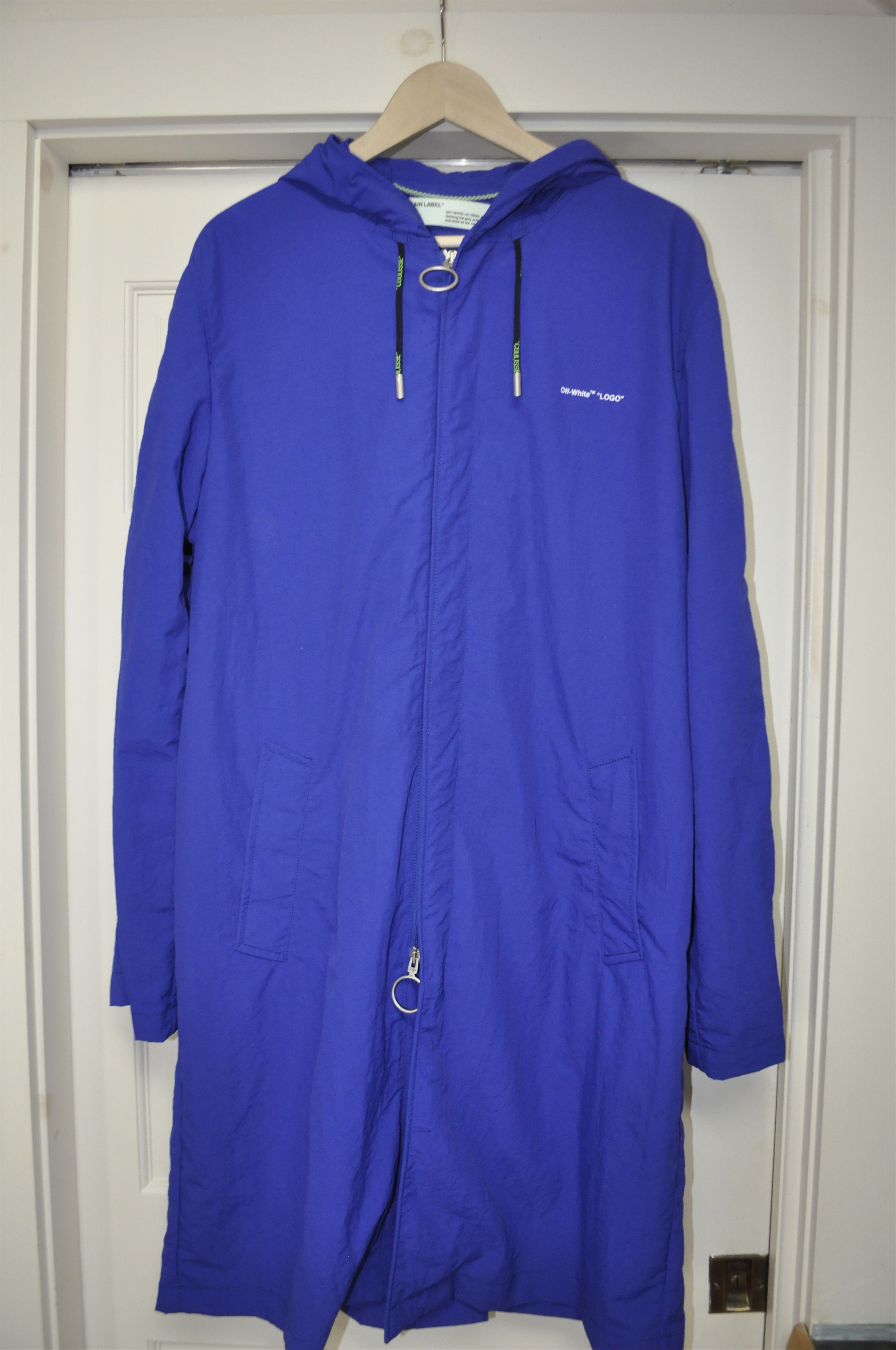 Off-White Rain Jacket (Blue XL)