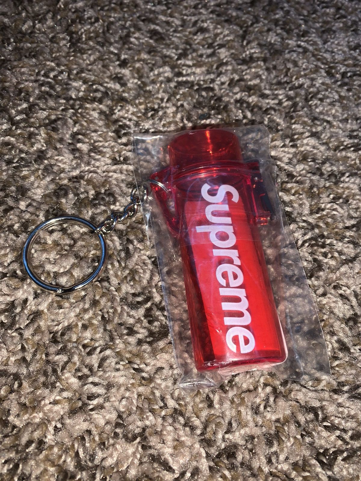 Supreme Supreme Red Lighter Keychain Grailed