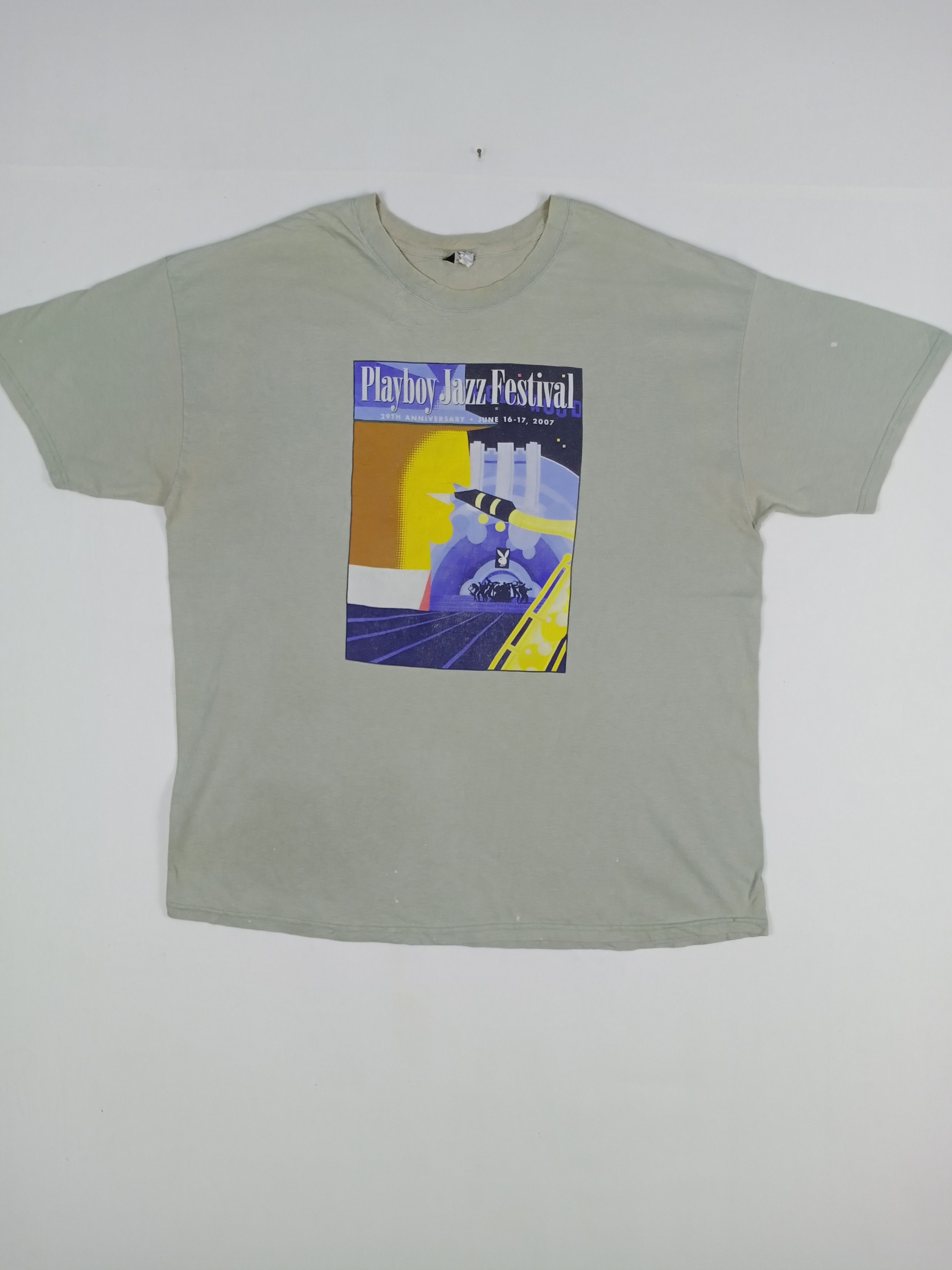 Playboy × Vintage Vintage Playboy Jazz Festival Big Logo T-shirt Size US XXL / EU 58 / 5 - 1 Thumbnail