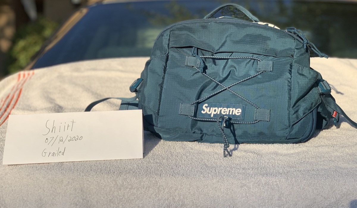 Supreme SS17 Teal Ripstop Waist Bag, Grailed