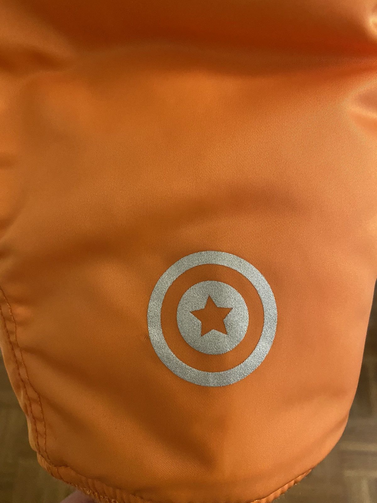 Bape VERY RARE Bape Reflector Shark MA-1 Orange Jacket 19AW Size US L / EU 52-54 / 3 - 8 Thumbnail