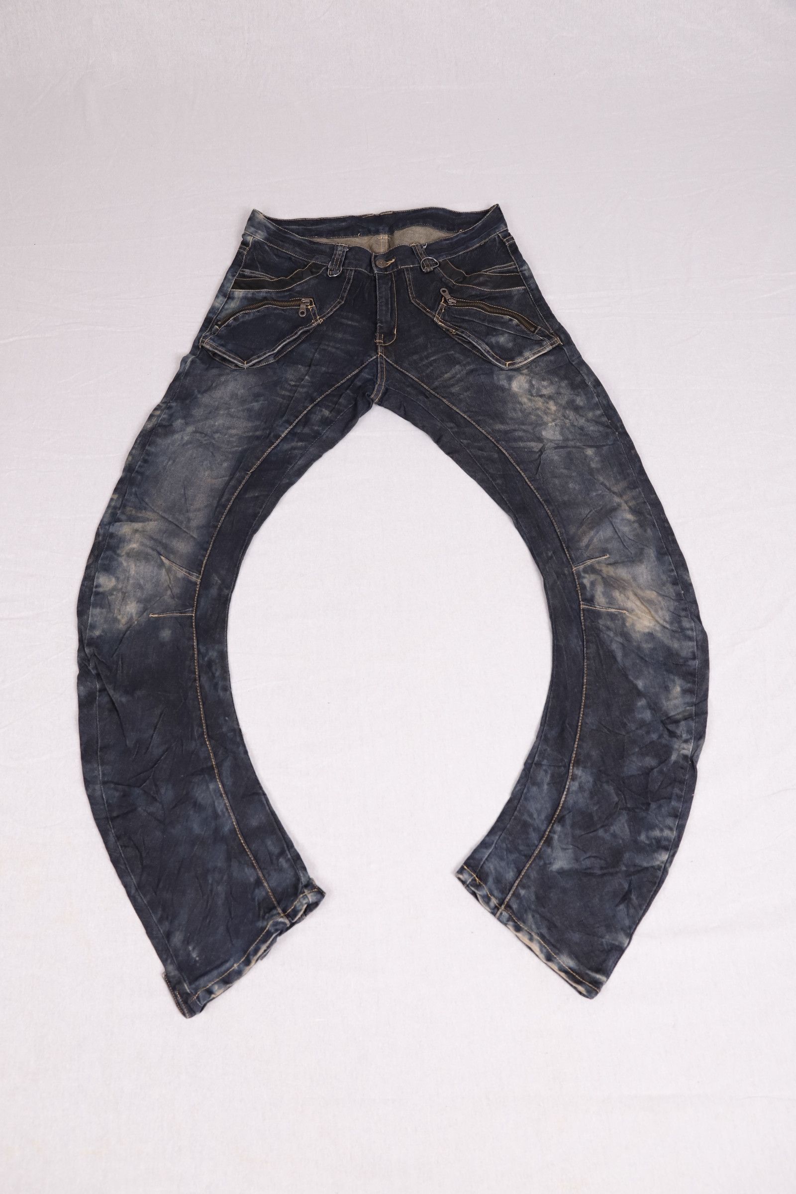 Japanese Brand × PPFM PPMF J-Curved Acid Wash Denim | Grailed
