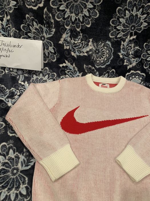 Supreme nike knit on sale sweater