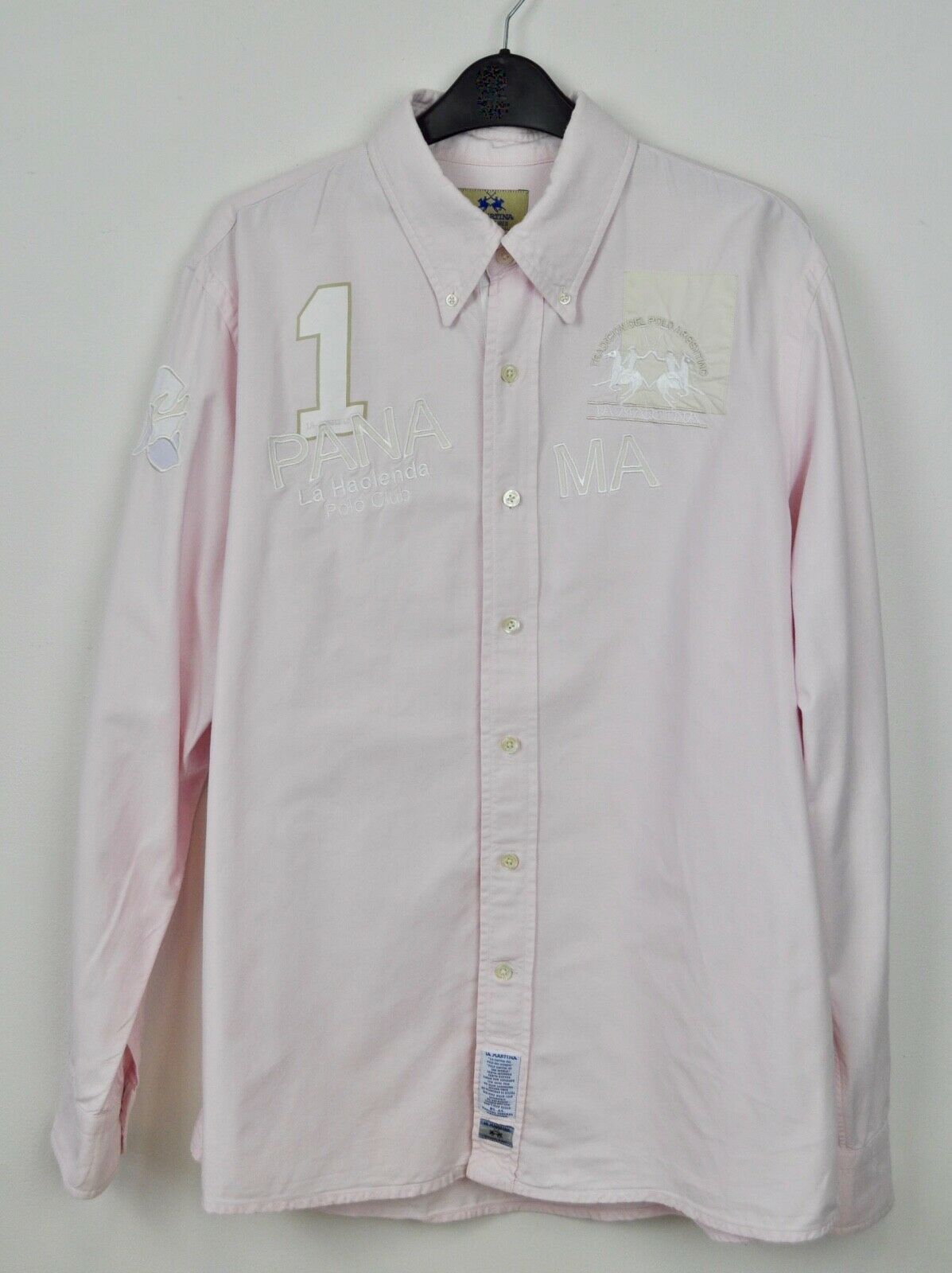 La Martina LA MARTINA Panama Casual Shirt Long Sleeved Cotton Formal Size US XL / EU 56 / 4 - 1 Thumbnail