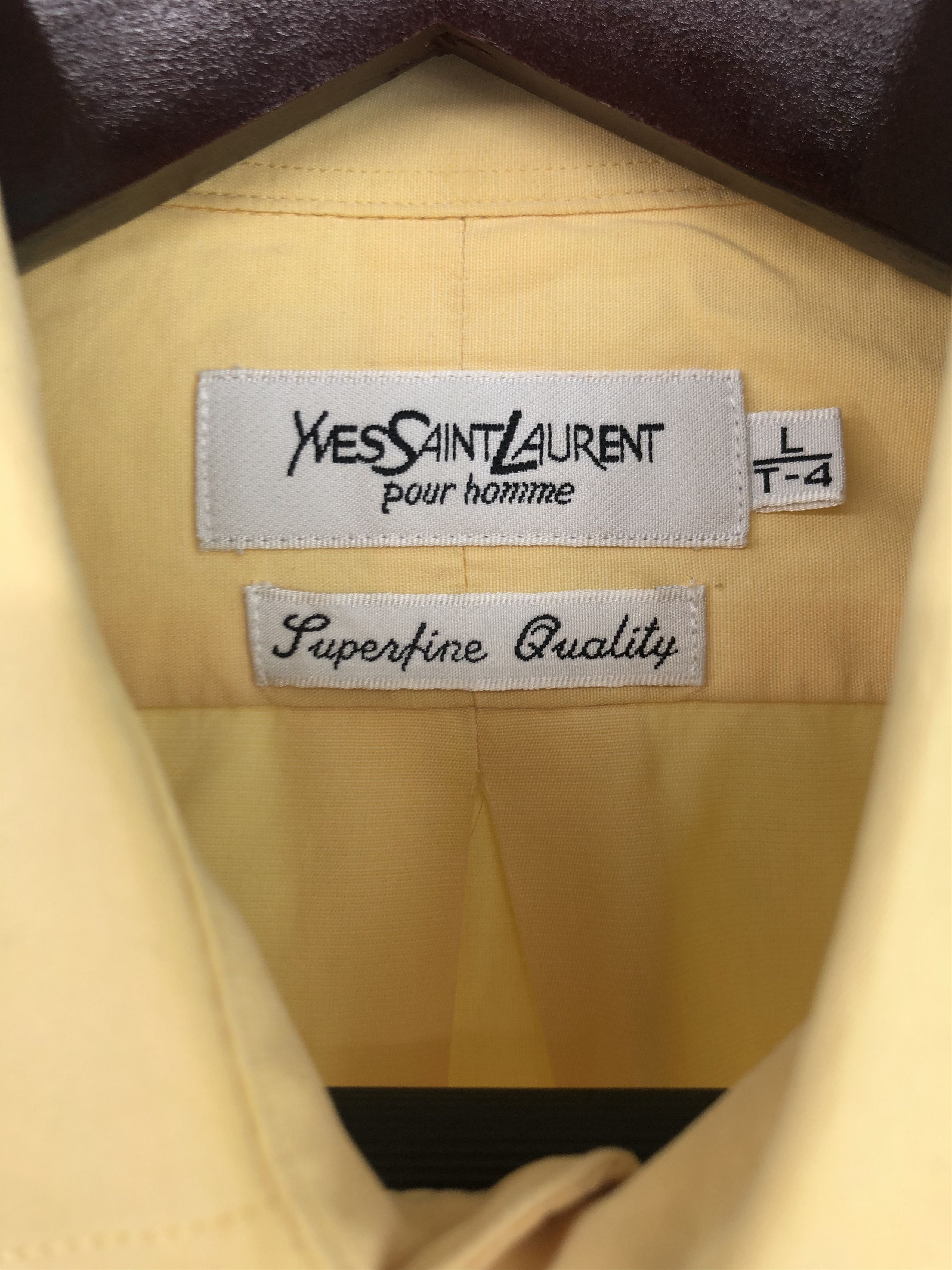 Yves Saint Laurent 🔥 Vintage Saint Laurent Shirt ysl yellow L size Size US L / EU 52-54 / 3 - 7 Thumbnail