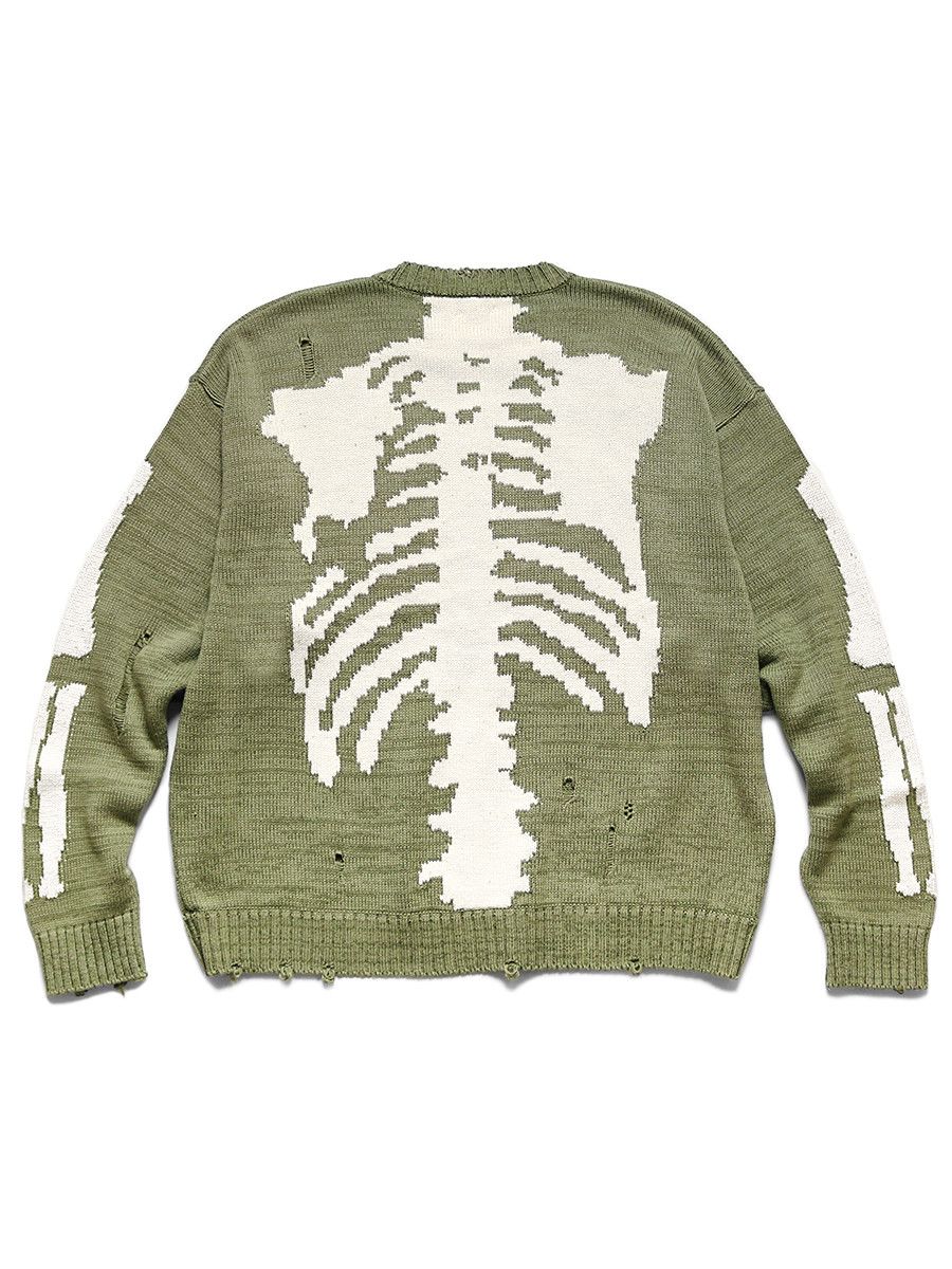 Kapital Fleece Thriller Damaged Devil Hoodie (Studs Remake) sweater