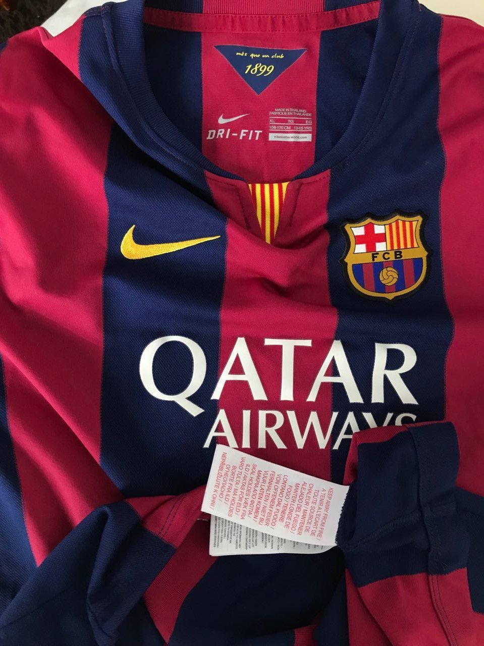 Nike Nike FC Barcelona Jersey Neymar JR 2014/2015 Size US S / EU 44-46 / 1 - 3 Thumbnail
