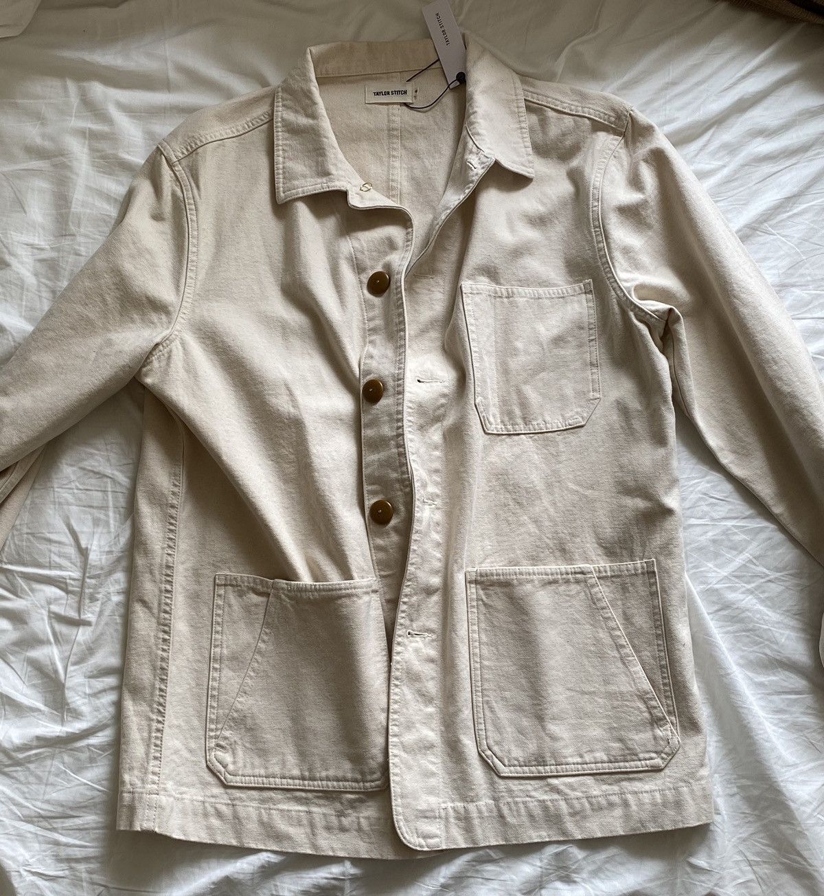 Taylor Stitch Ojai Jacket in Natural Reverse Sateen | Grailed