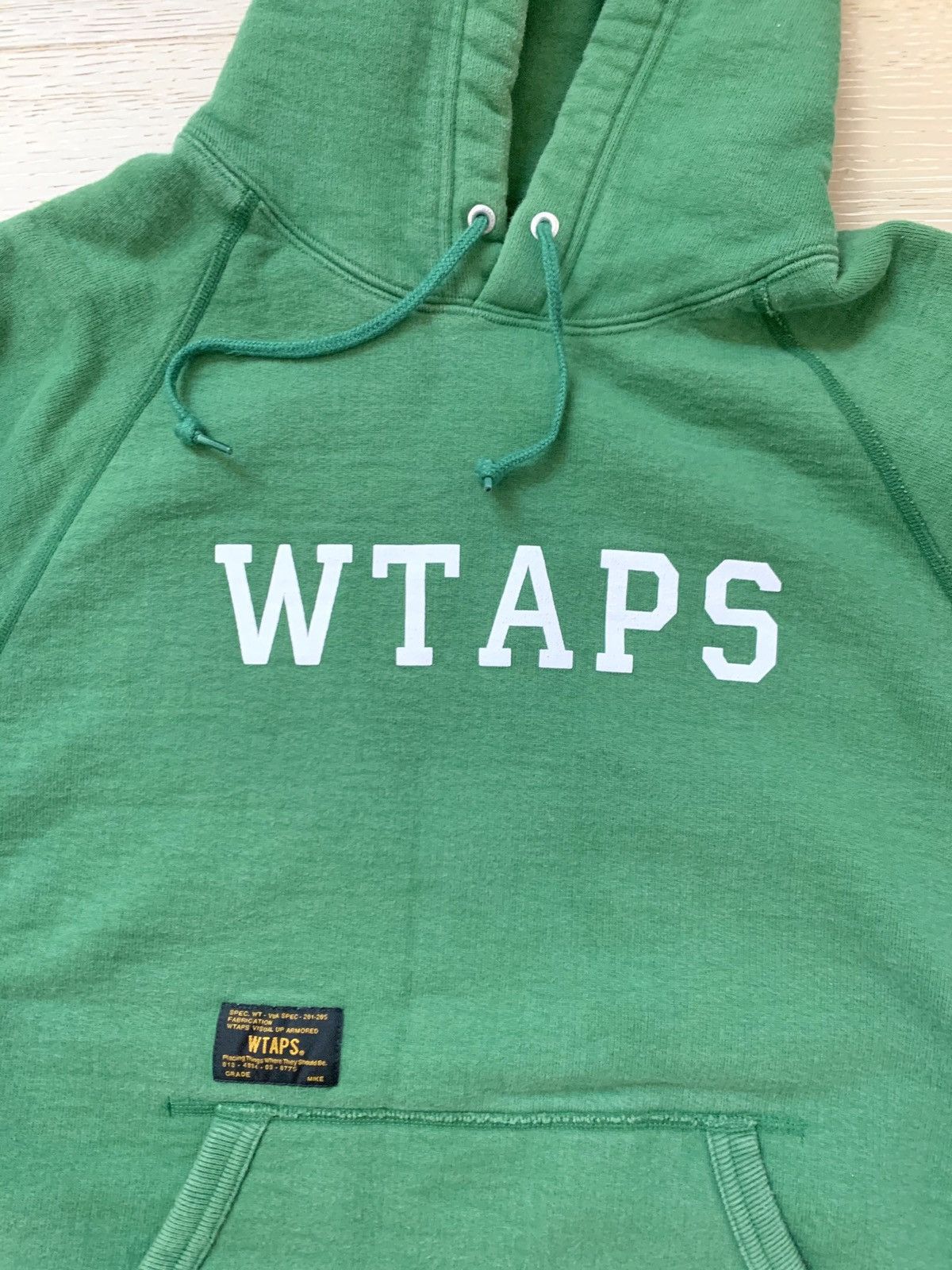 Wtaps College Design Hoodie Kelly Green size 2 Logo Size US M / EU 48-50 / 2 - 2 Thumbnail